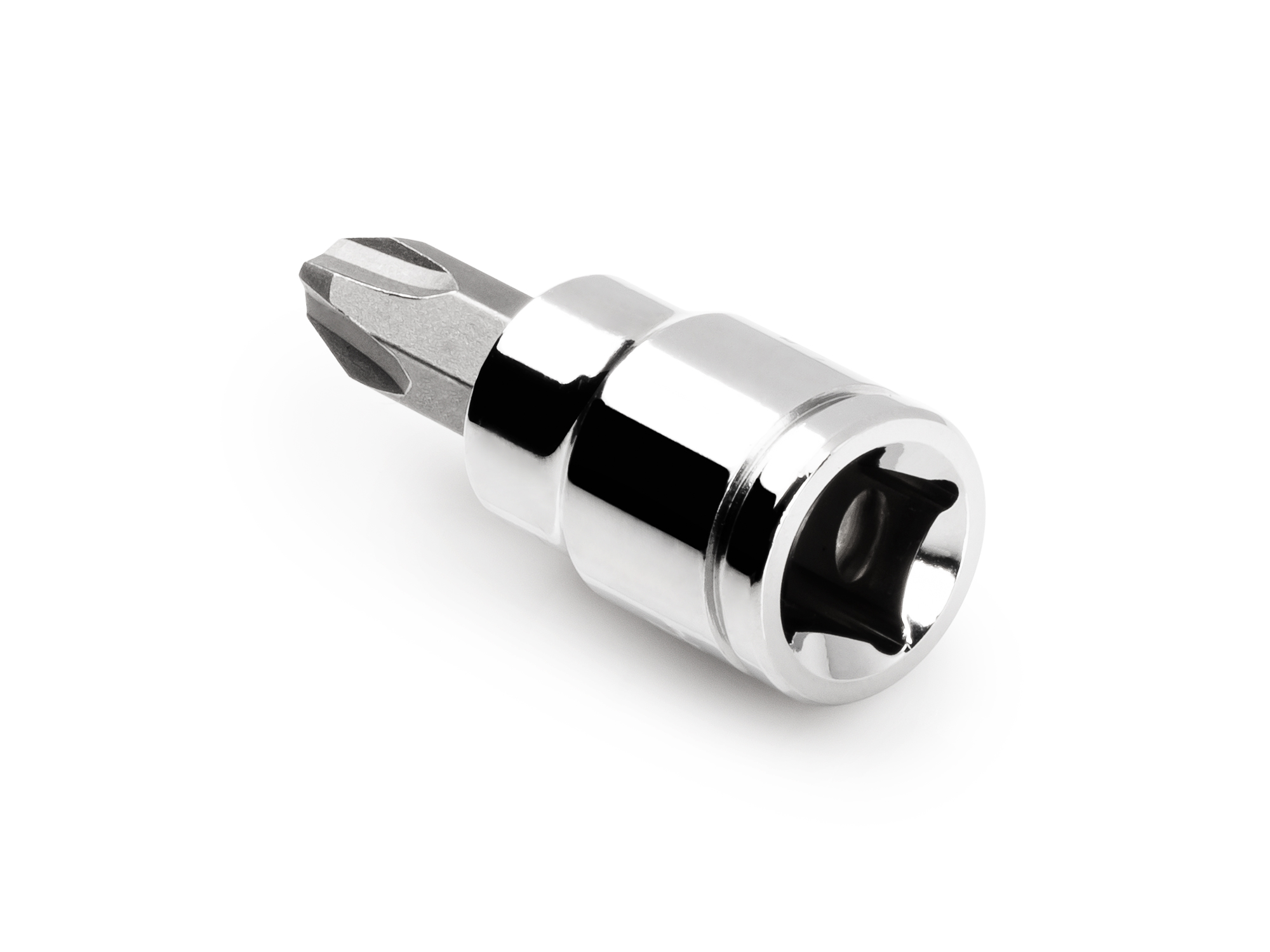 #4 Phillips hand drive bit socket. Strong 2-piece bit socket combines S2 steel bit and chrome socket. SHB11204.