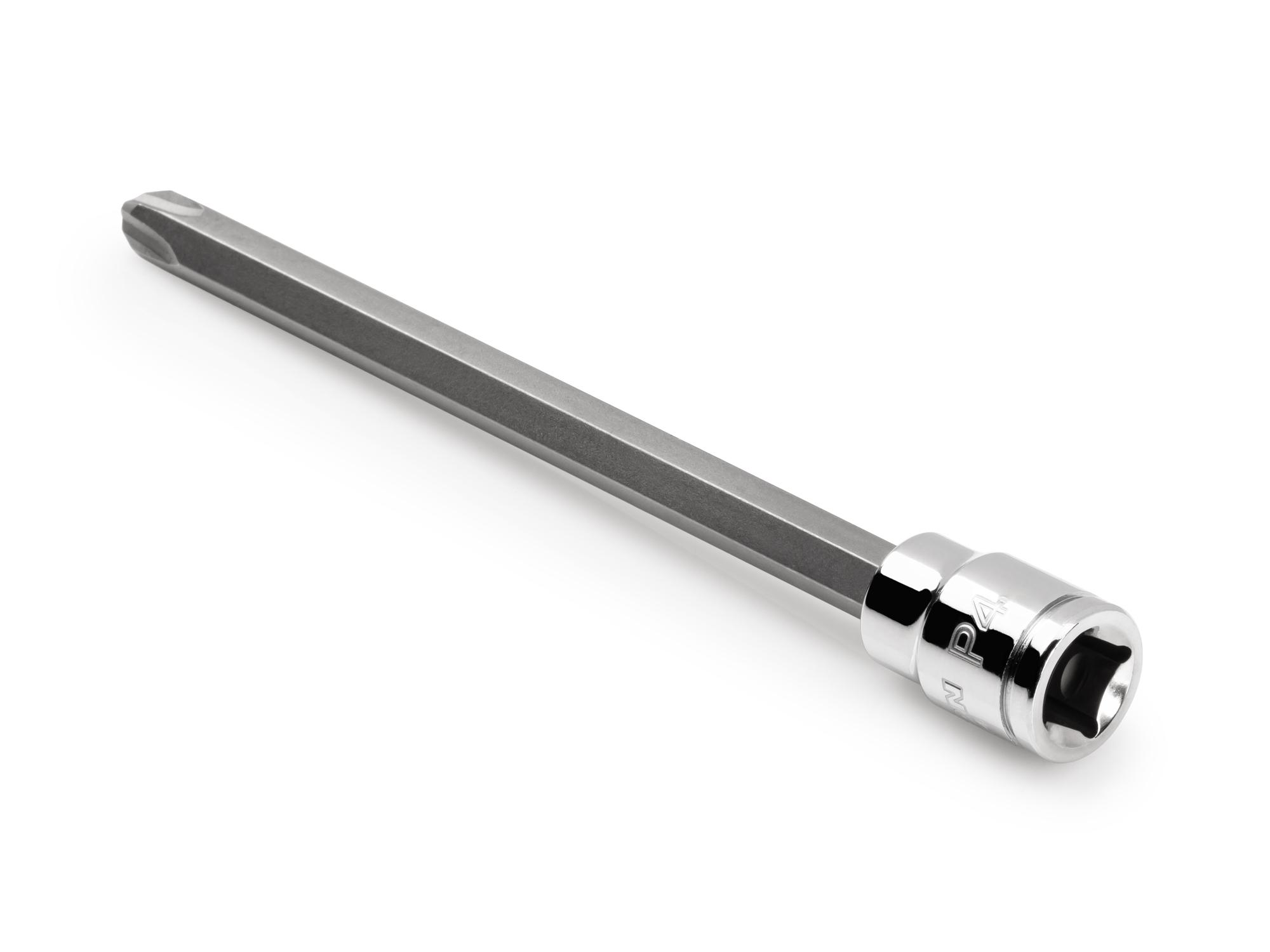 Back angle view of Tekton hand drive bit socket. Item #SHB11404