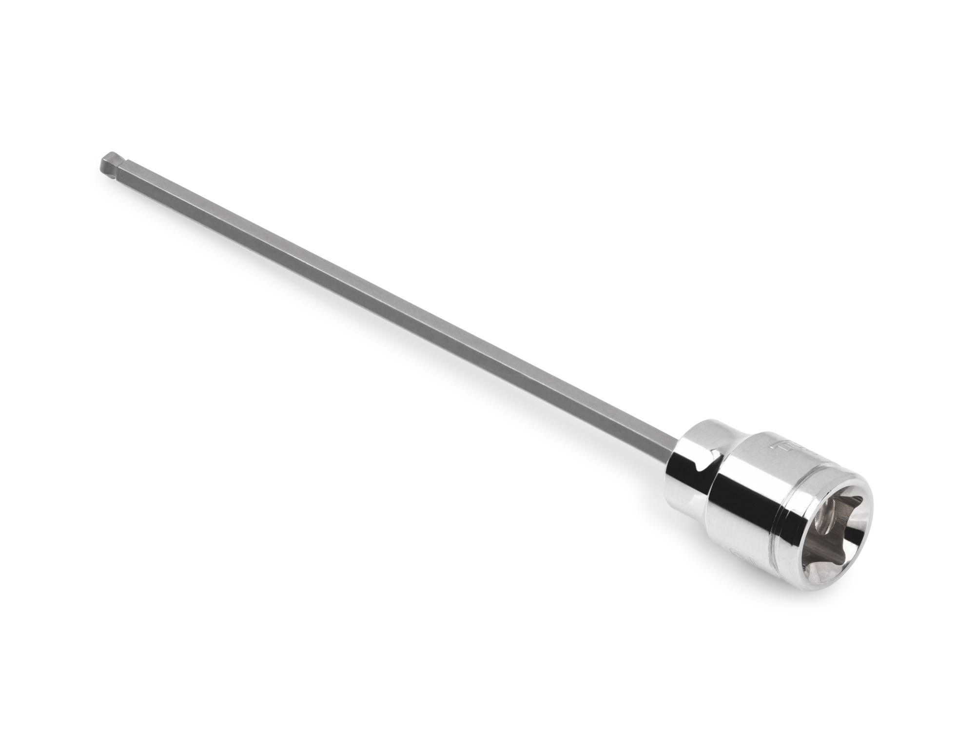Back angle view of Tekton hand drive bit socket. Item #SHB12802