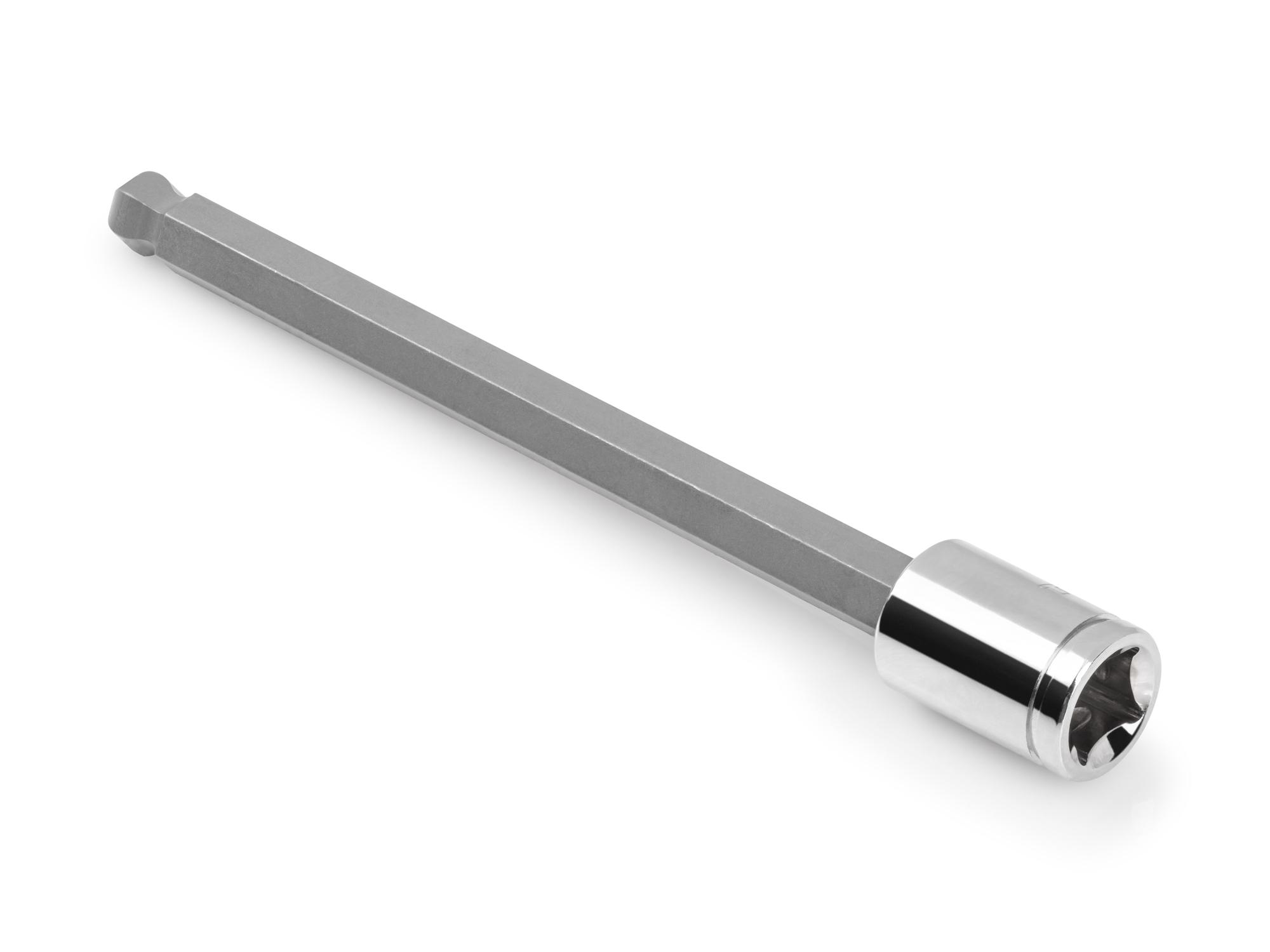 Back angle view of Tekton hand drive bit socket. Item #SHB13809