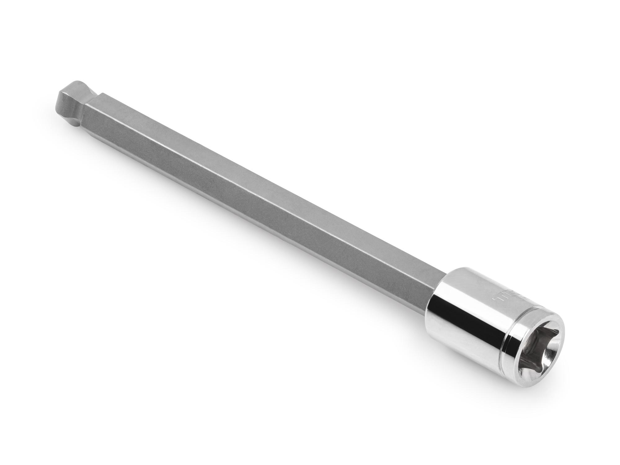 Back angle view of Tekton hand drive bit socket. Item #SHB13810