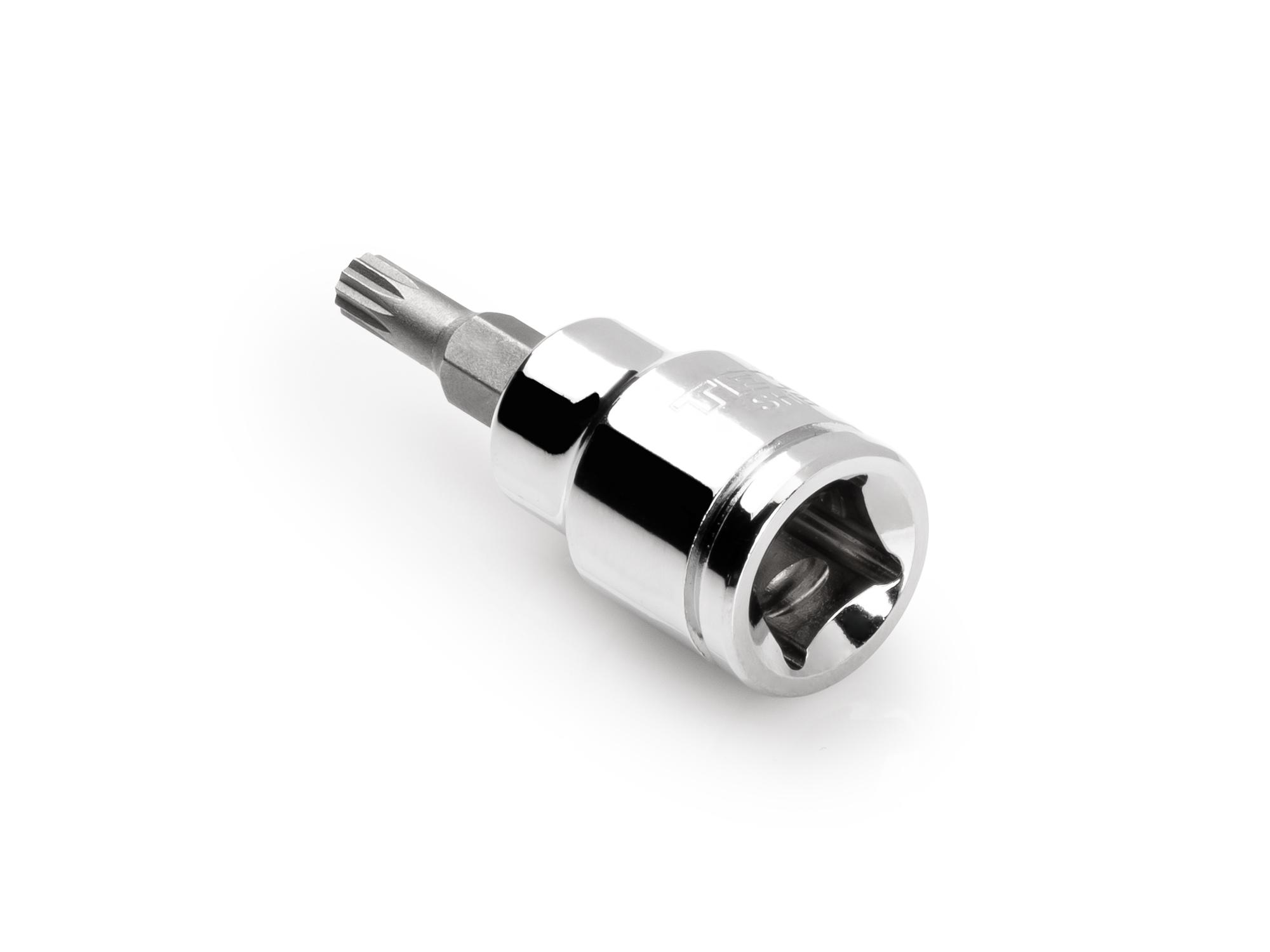 Back angle view of Tekton hand drive bit socket. Item #SHB18205