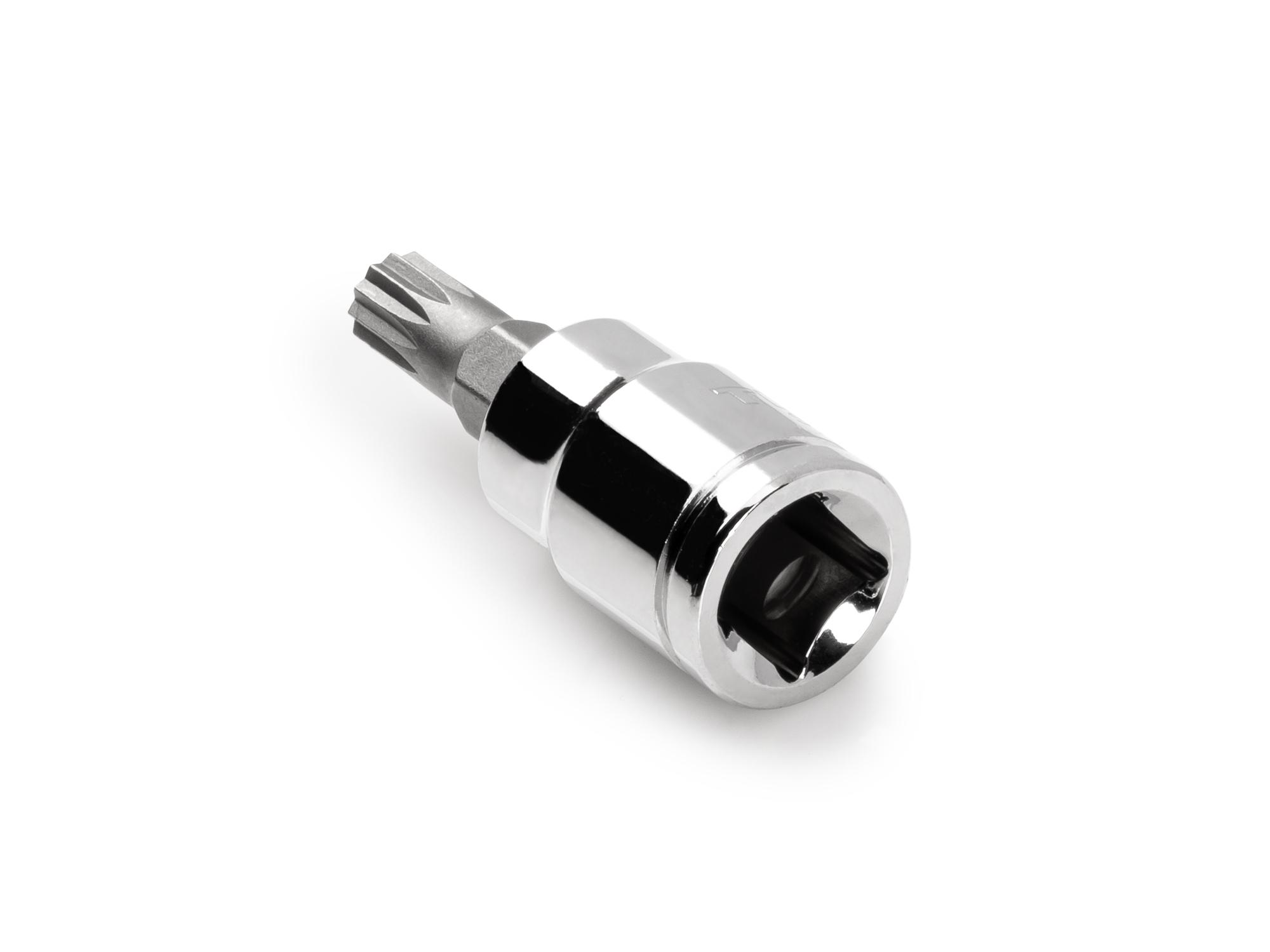 Back angle view of Tekton hand drive bit socket. Item #SHB18208