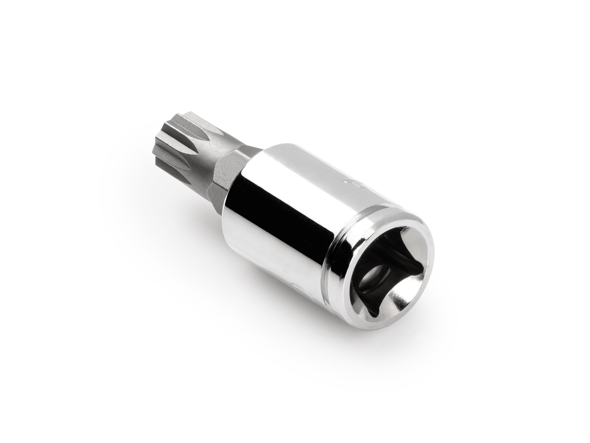 M10 triple square hand drive bit socket. Strong 2-piece bit socket combines S2 steel bit and chrome socket. S2 steel bit. SHB18210.