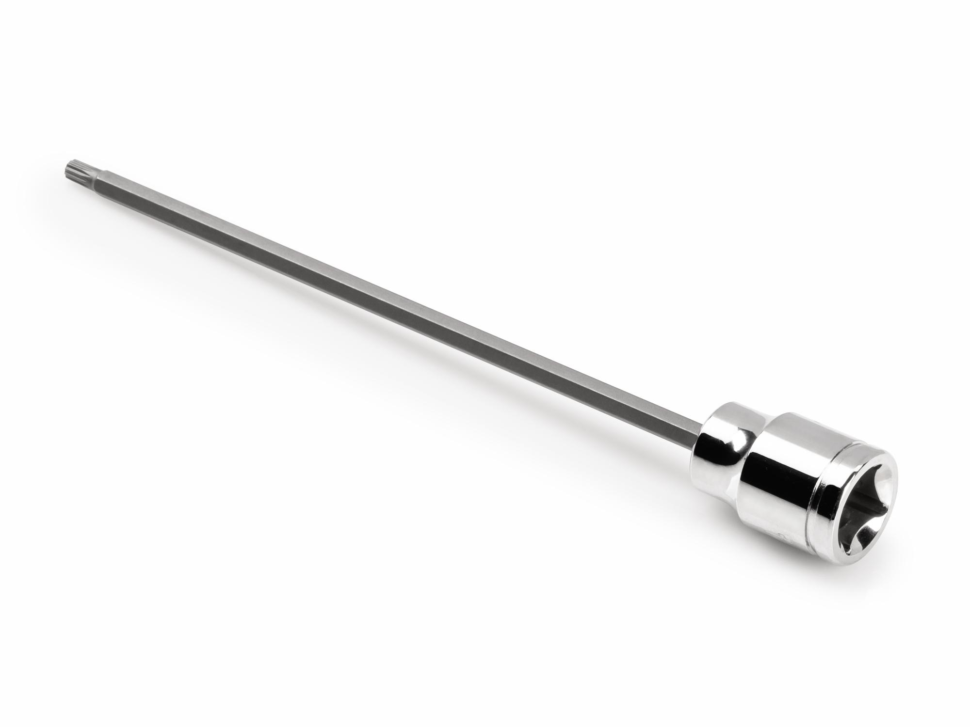 Back angle view of Tekton hand drive bit socket. Item #SHB18404
