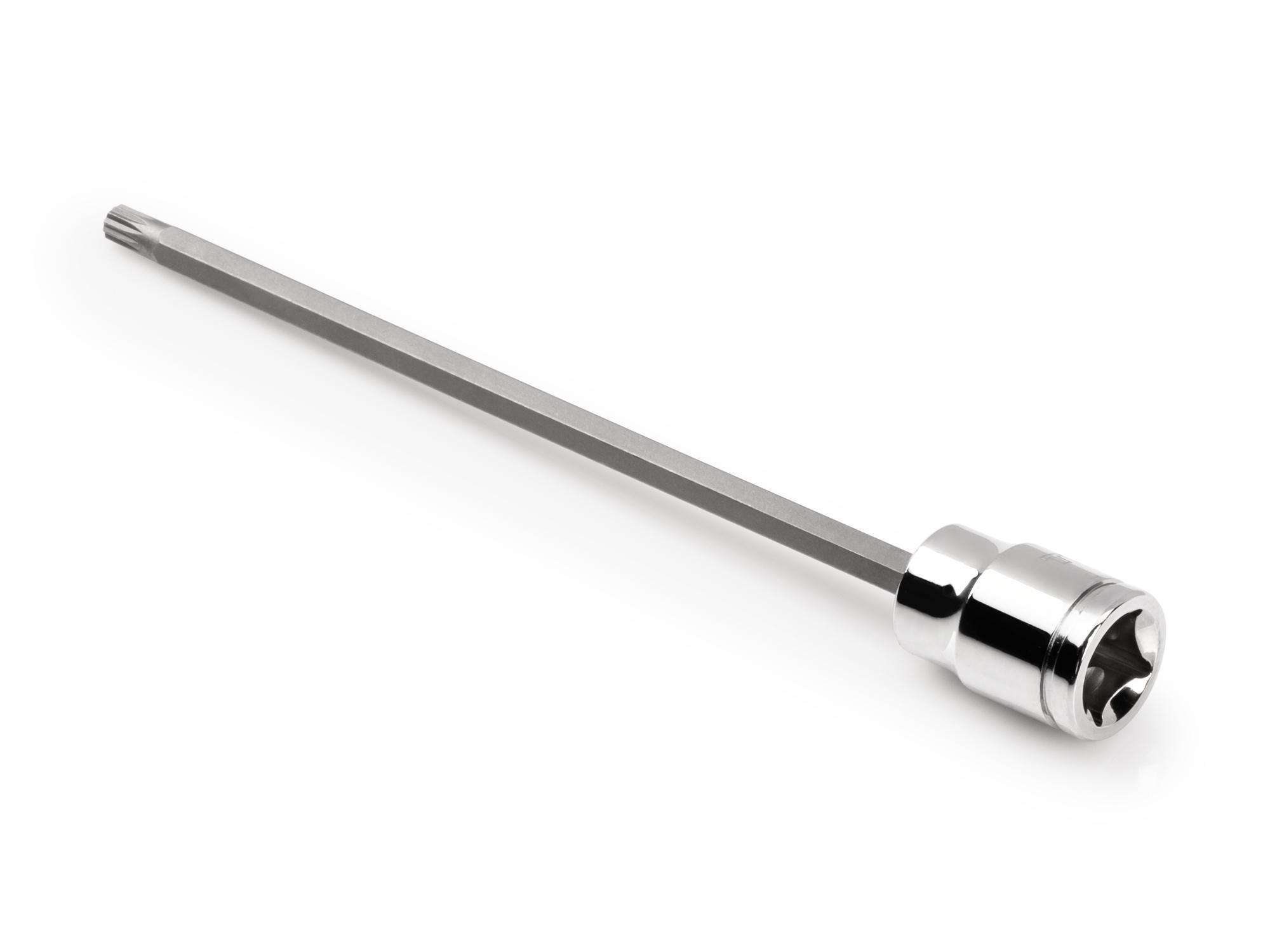 Back angle view of Tekton hand drive bit socket. Item #SHB18405
