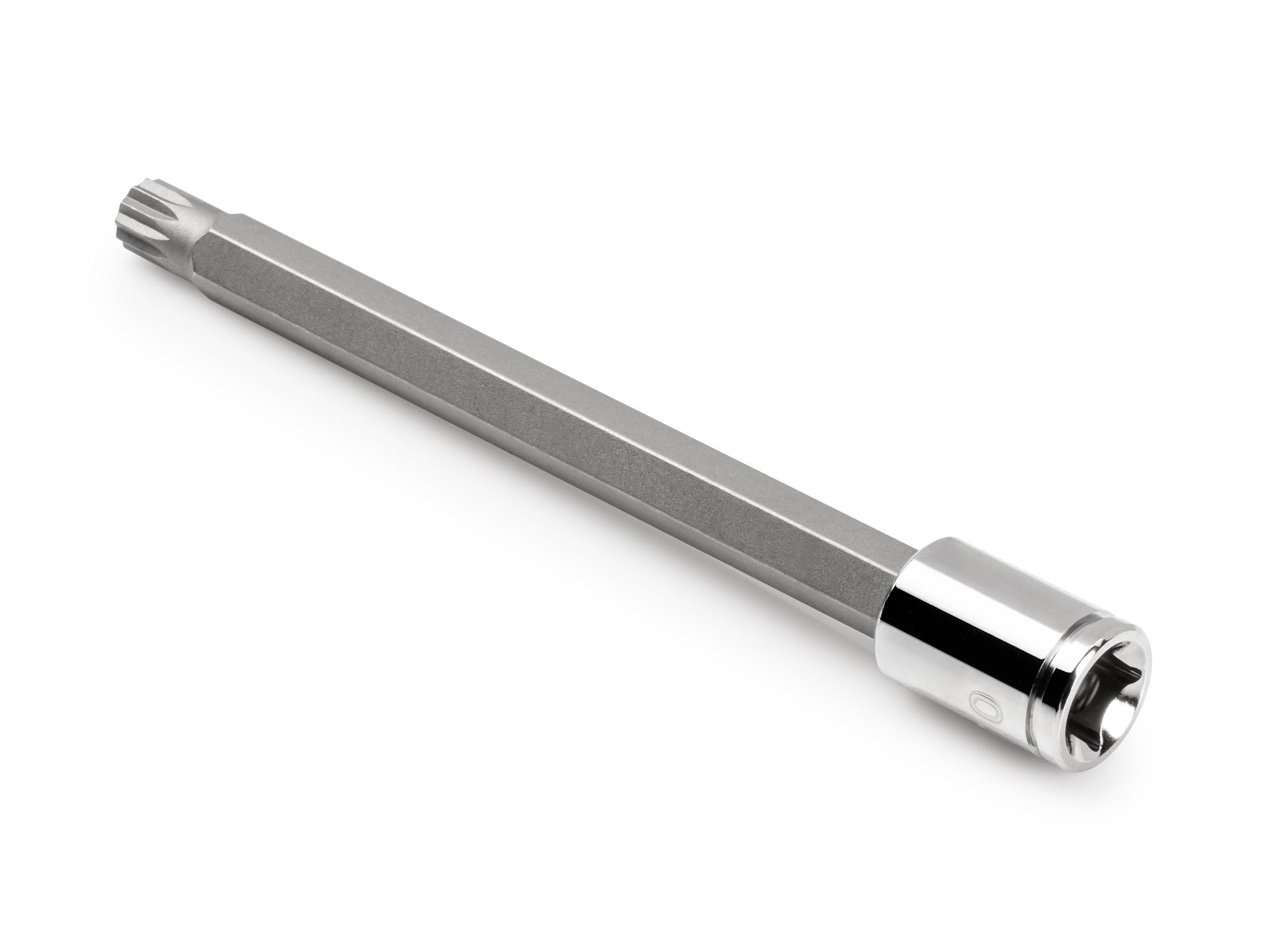 Back angle view of Tekton hand drive bit socket. Item #SHB18410