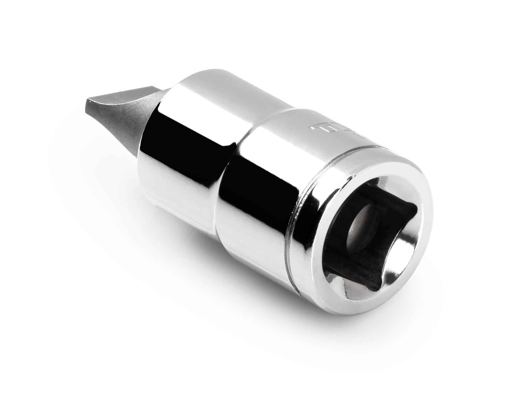 Back angle view of Tekton hand drive bit socket. Item #SHB20203