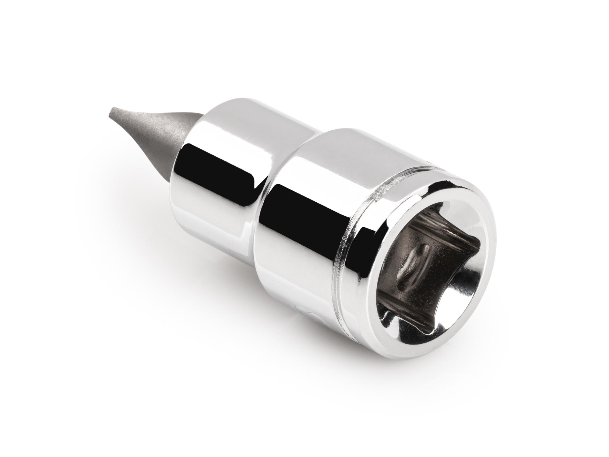 Back angle view of Tekton hand drive bit socket. Item #SHB20204