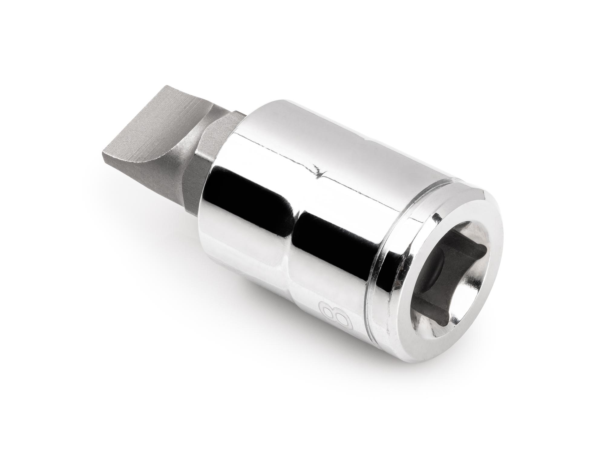 Back angle view of Tekton hand drive bit socket. Item #SHB20206