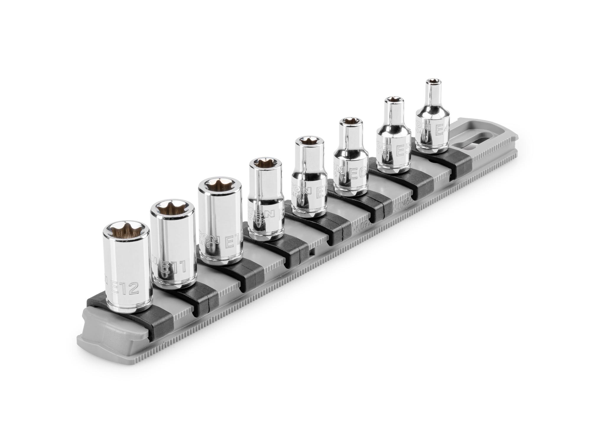1/4 Inch Drive Shallow External Star Socket Set (8-Piece)