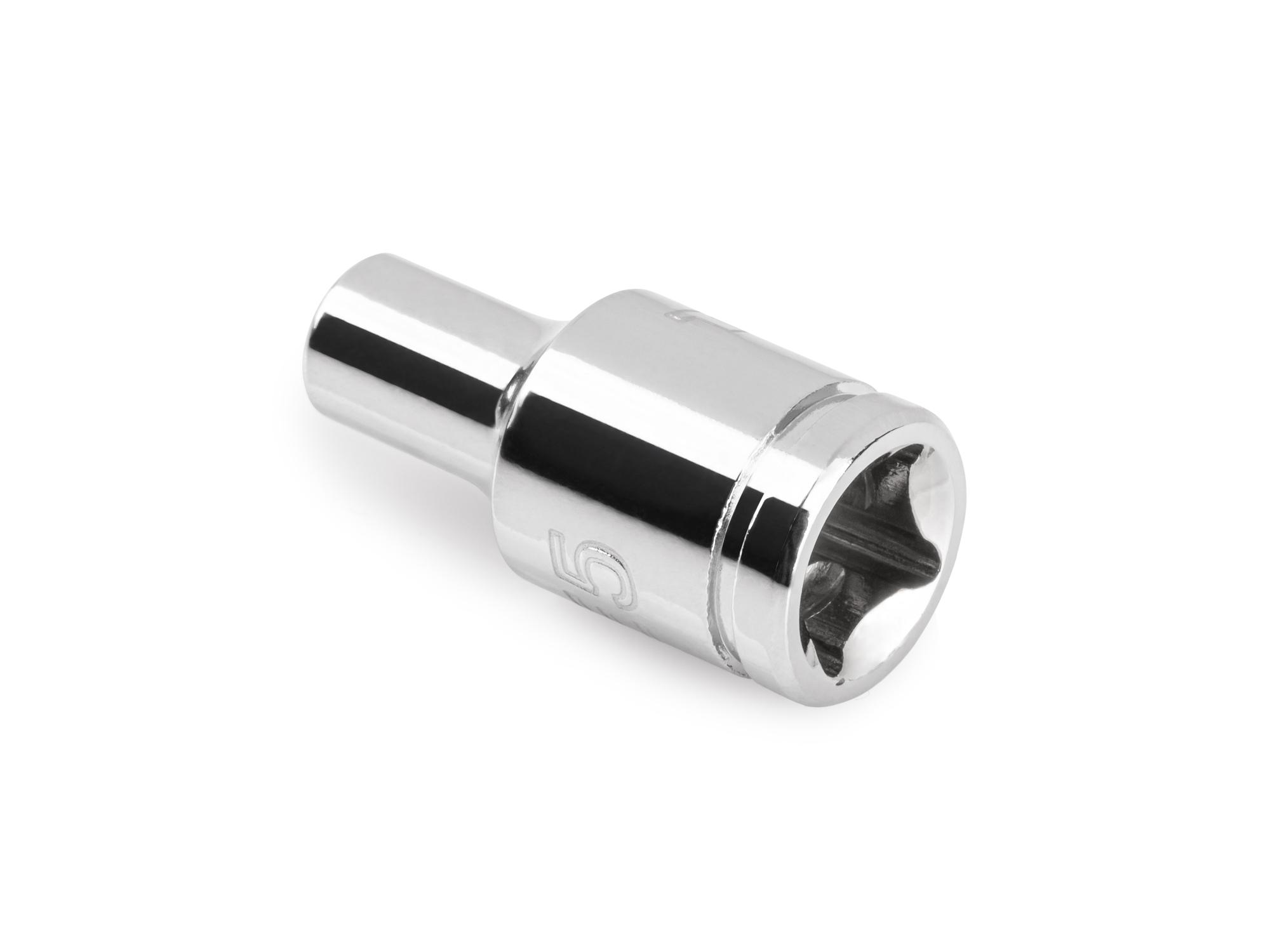 Back angle view of Tekton hand drive external star socket. Item #SHD02405