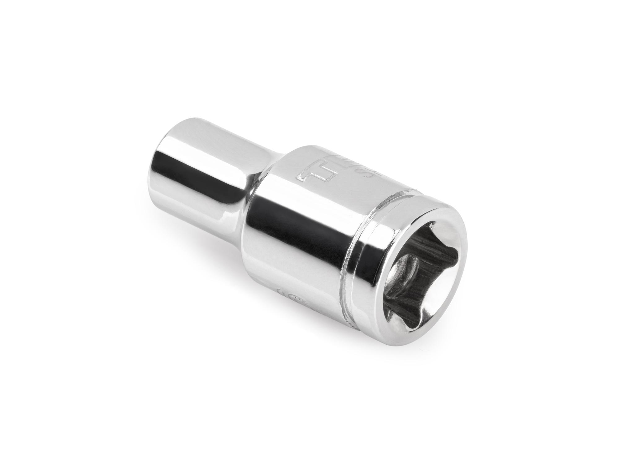 Back angle view of Tekton hand drive external star socket. Item #SHD02406