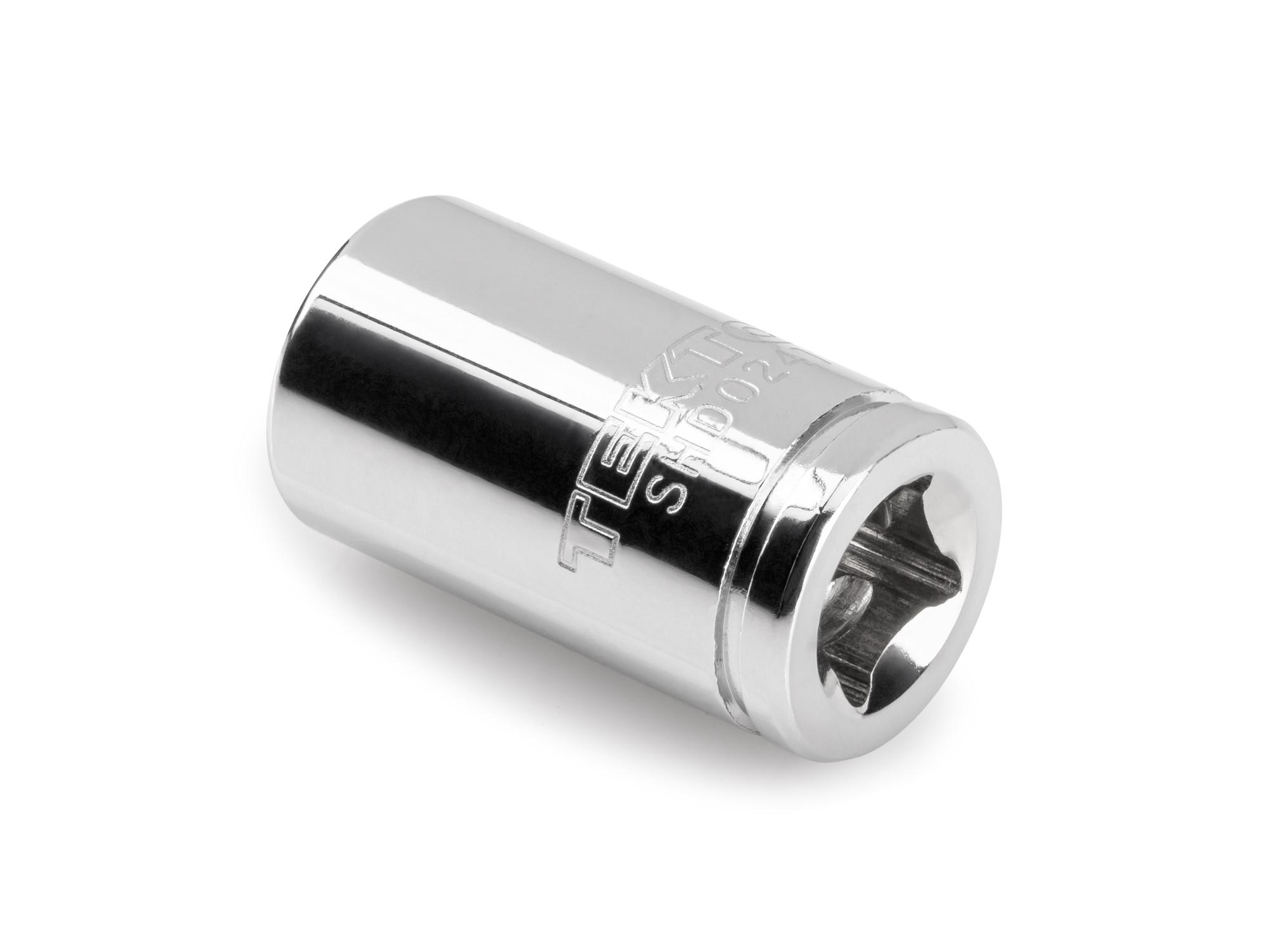 Back angle view of Tekton hand drive external star socket. Item #SHD02411
