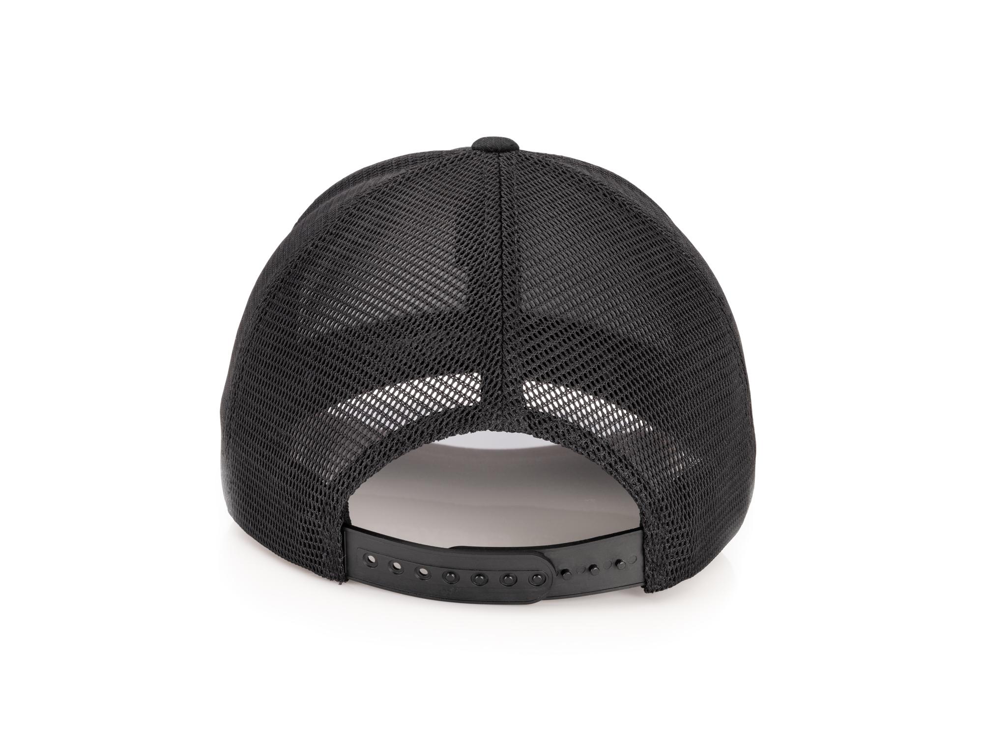 Back view of black-white-logo Tekton hat. Item #APG31005
