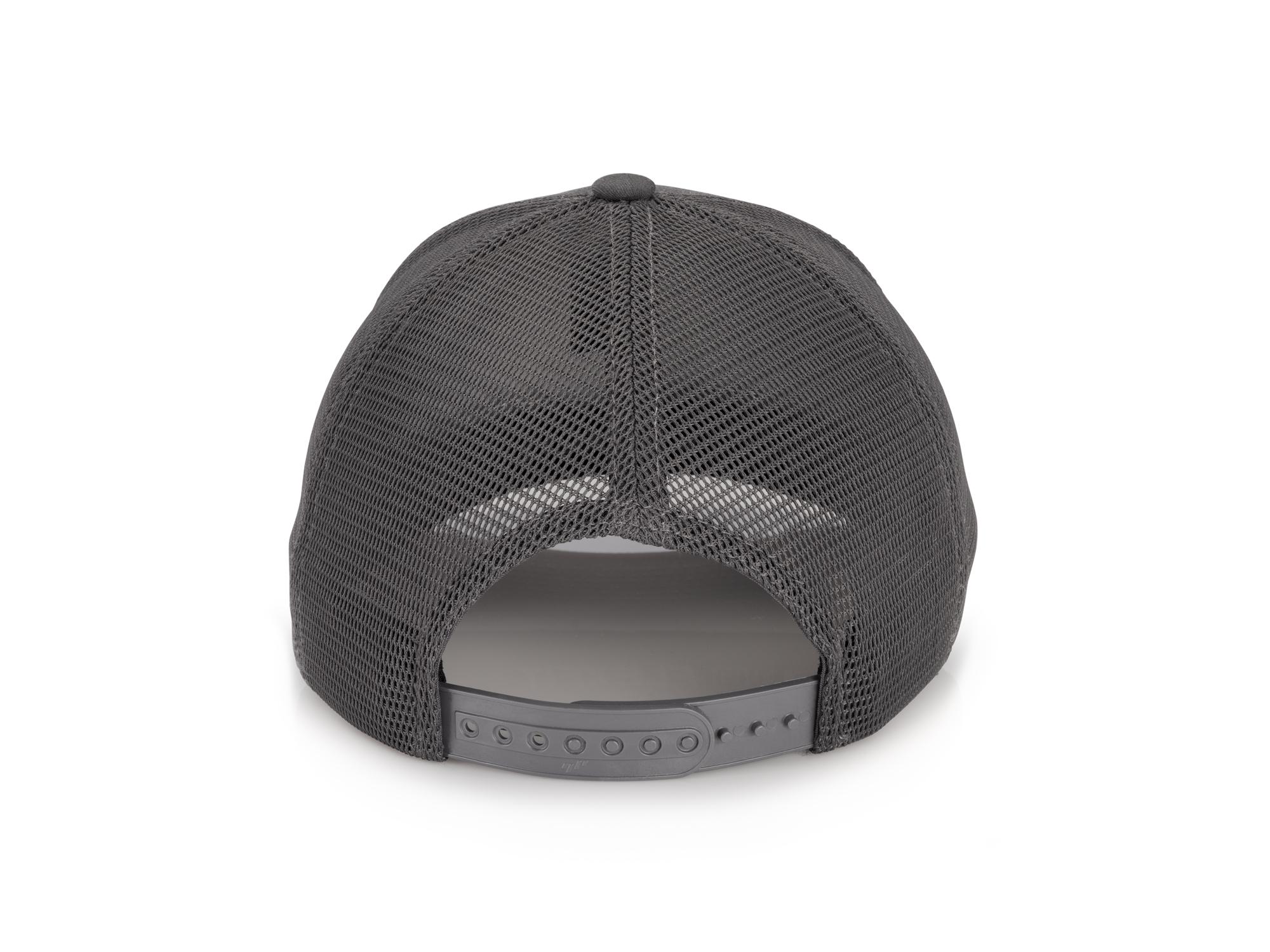 Back view of dark-gray-black-logo Tekton hat. Item #APG31006
