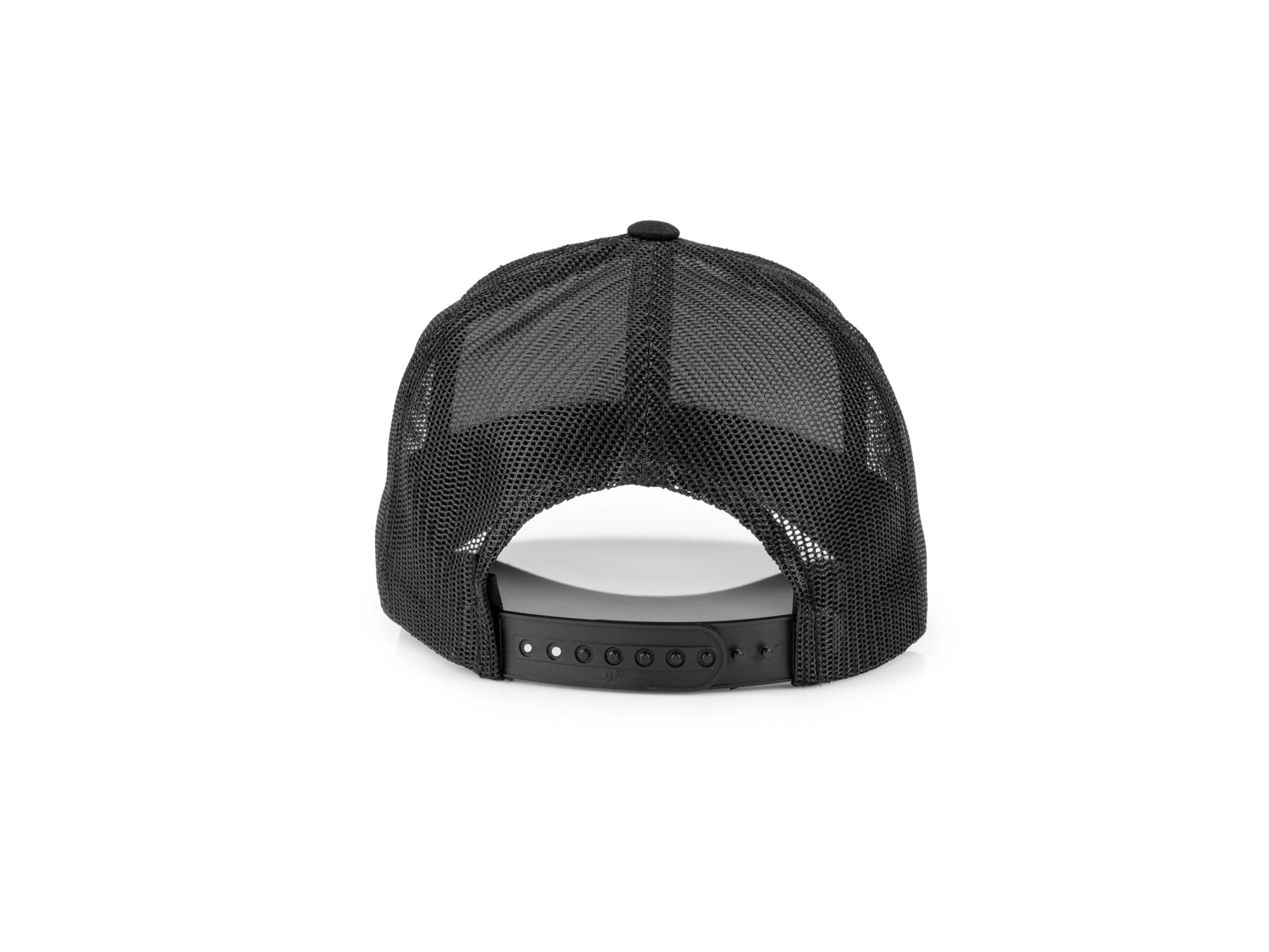 Back view of black-white-logo Tekton hat. Item #APG31008