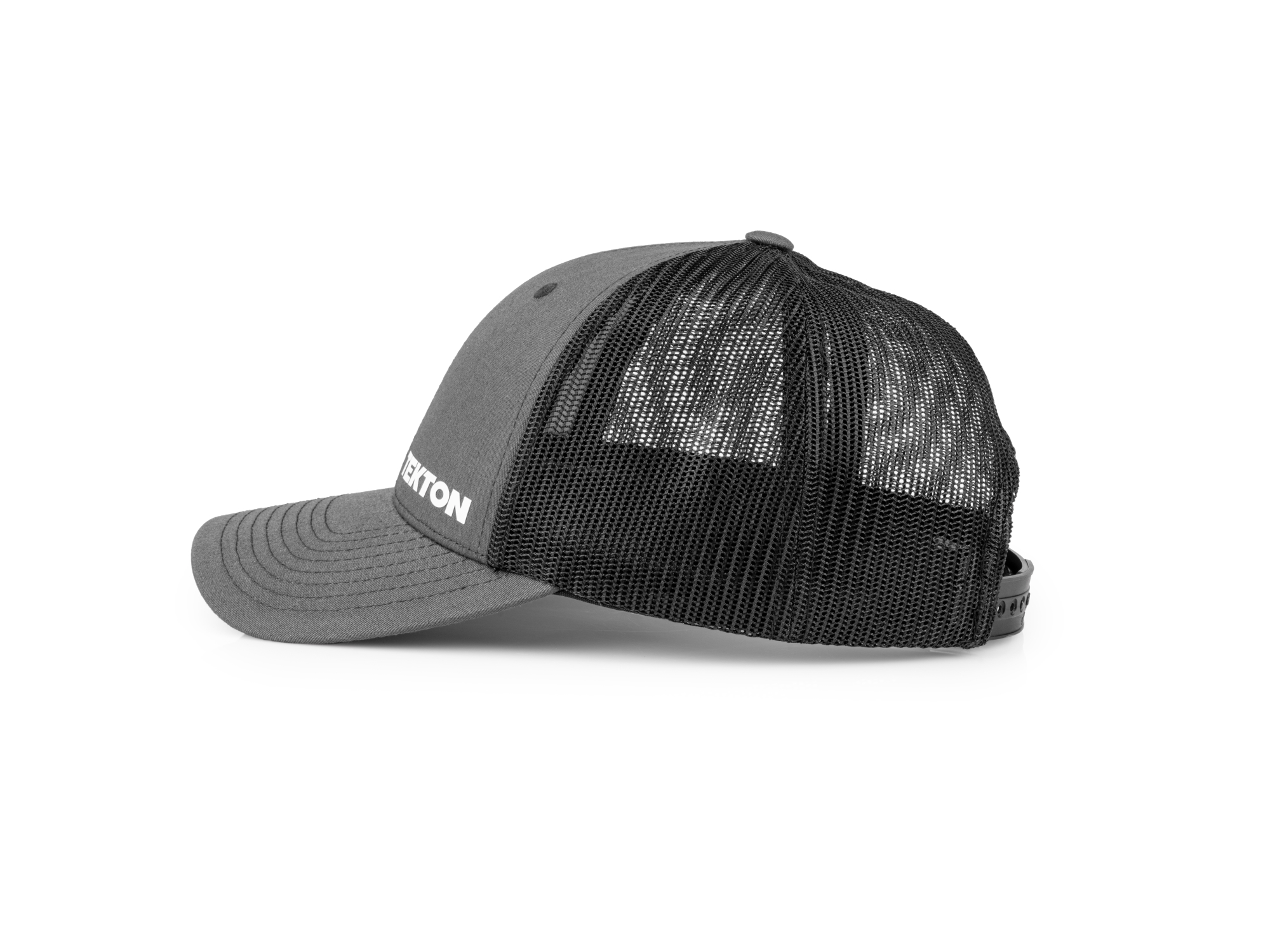 TEKTON Tekton Low Profile Mesh-Back Hat, Dark Gray (White Logo)