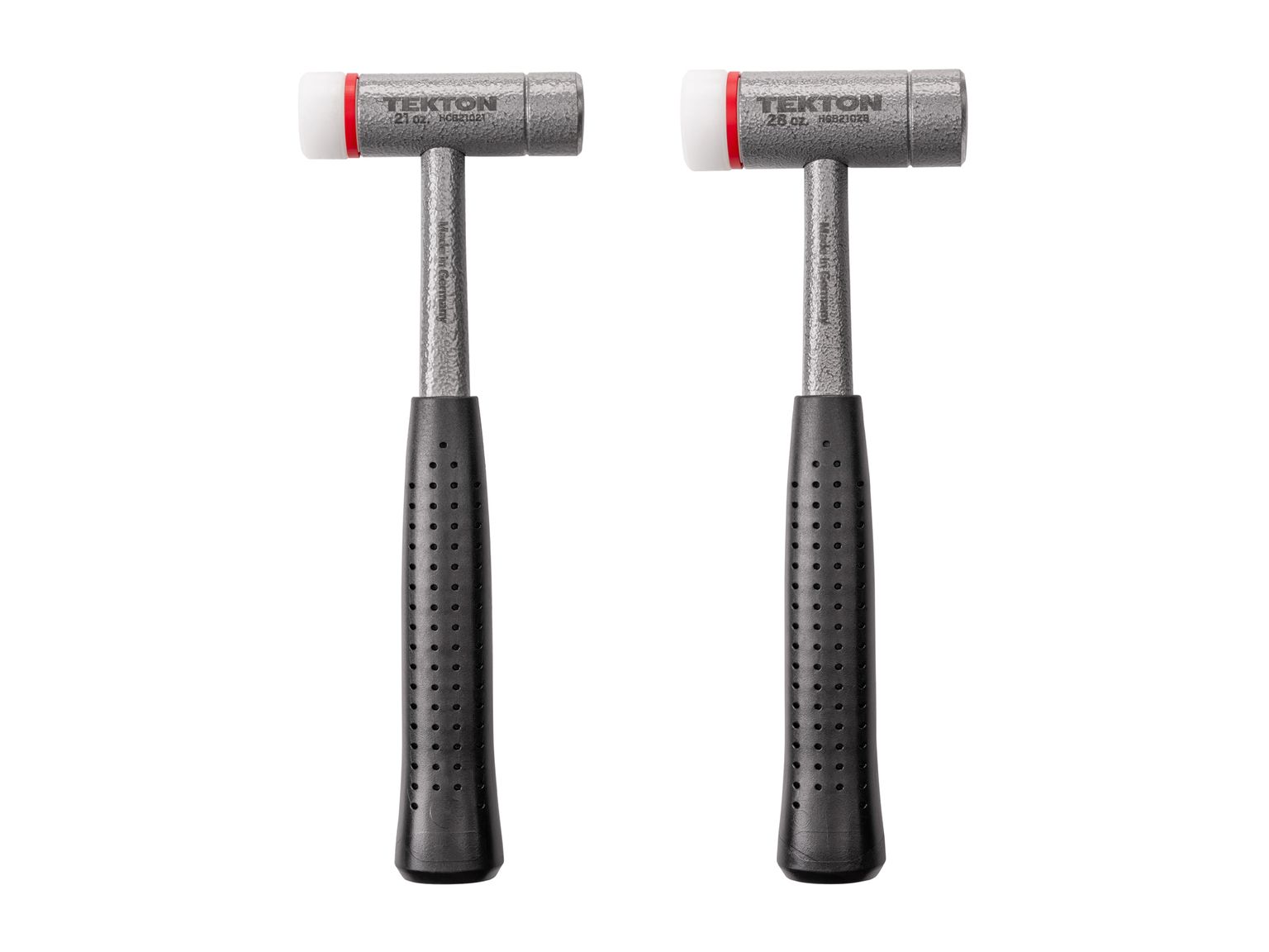 Front view of  Tekton heavy hammer set. Item #HCB92001