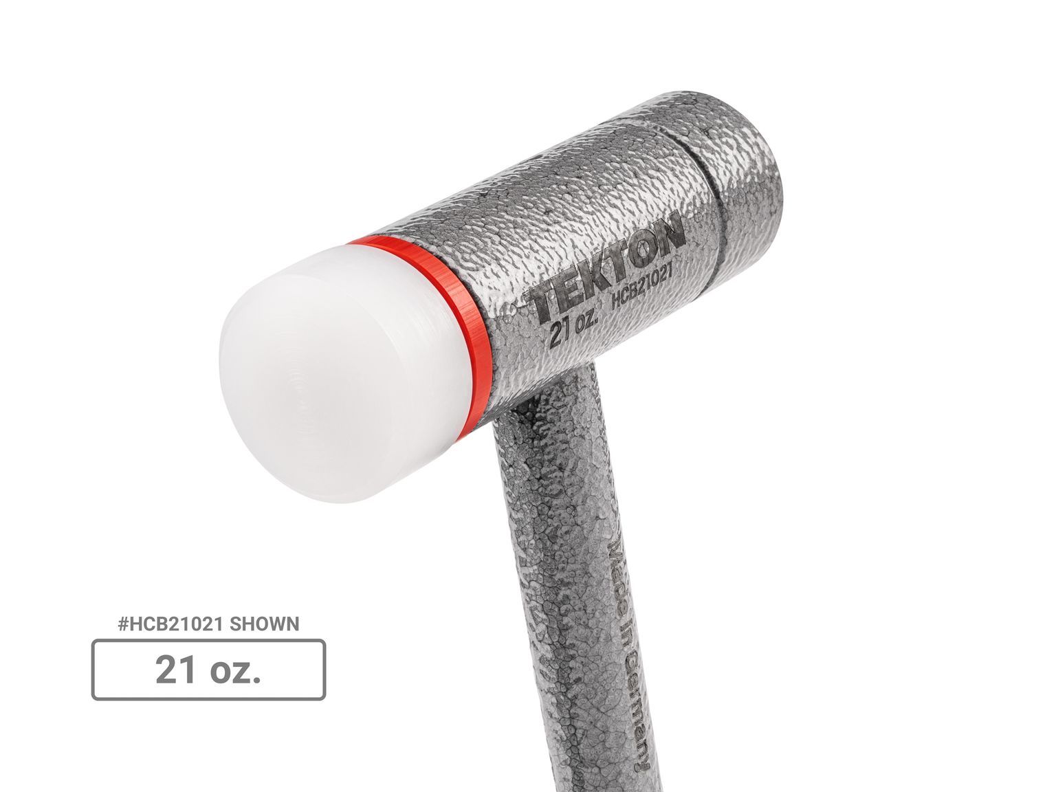 Closeup view of  Tekton heavy hammer set. Item #HCB94001