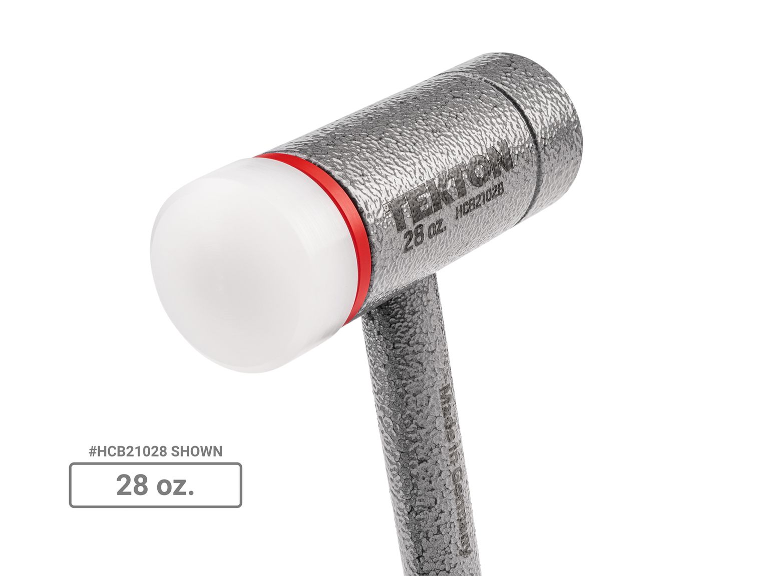 Closeup view of  Tekton heavy hammer set. Item #HCB94002