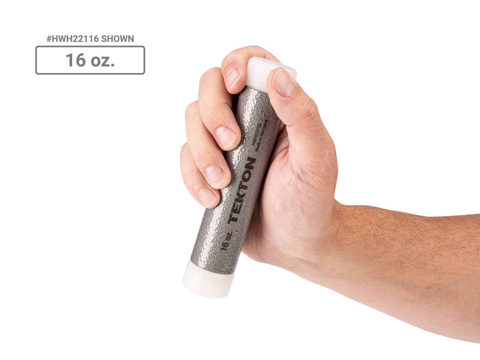 Person holding  Tekton heavy hammer set. Item #HWH94002