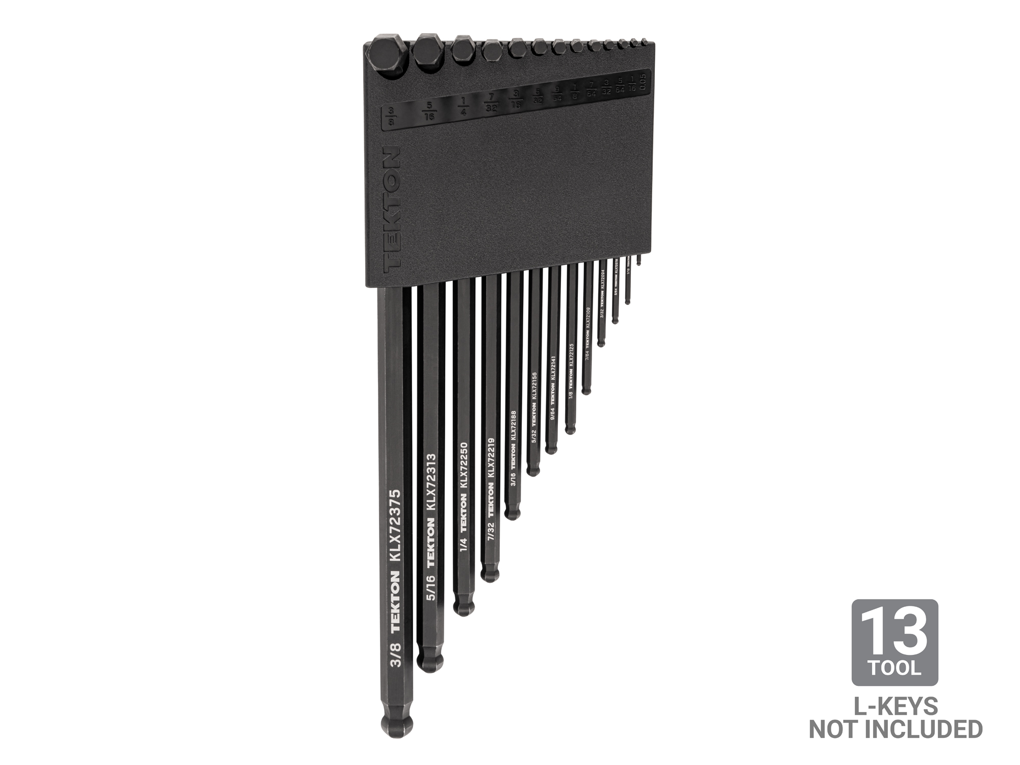 13-Tool Hex Key Holder (Black) | TEKTON | OKH31101