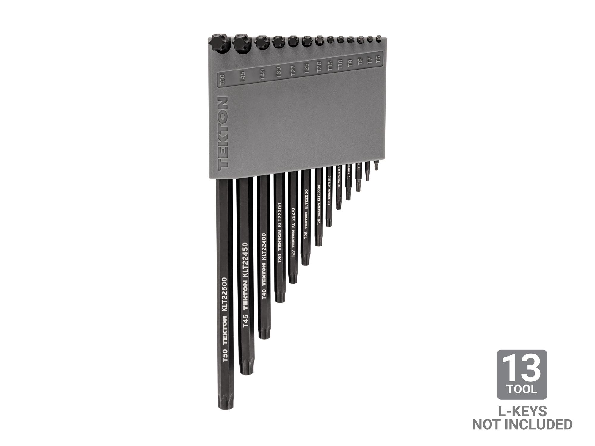 Tekton holder hex key organization with tools. Tools not included. Item #OKH34101