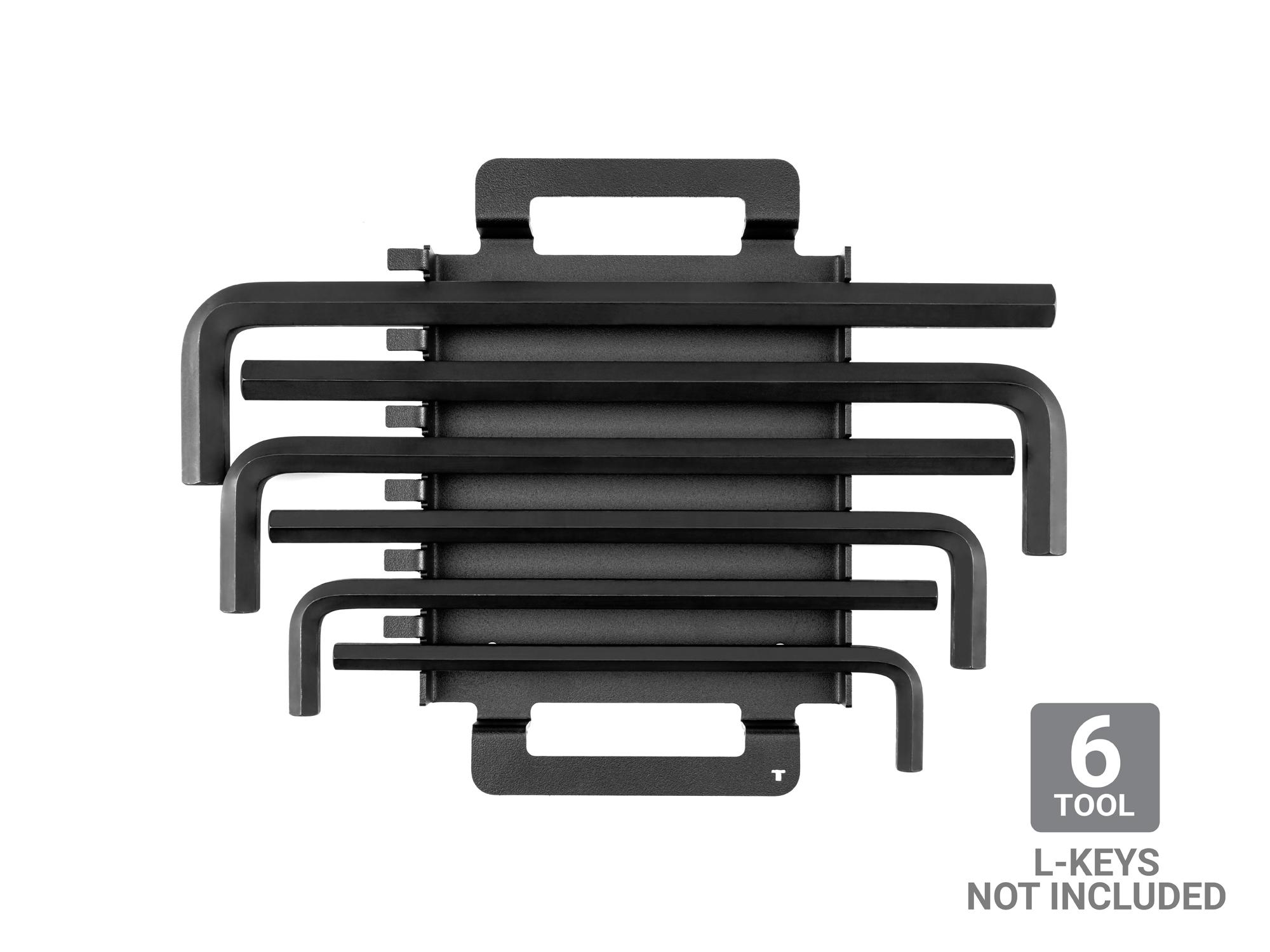 Tekton rack hex key organization with tools. Tools not included. Item #OKH61502