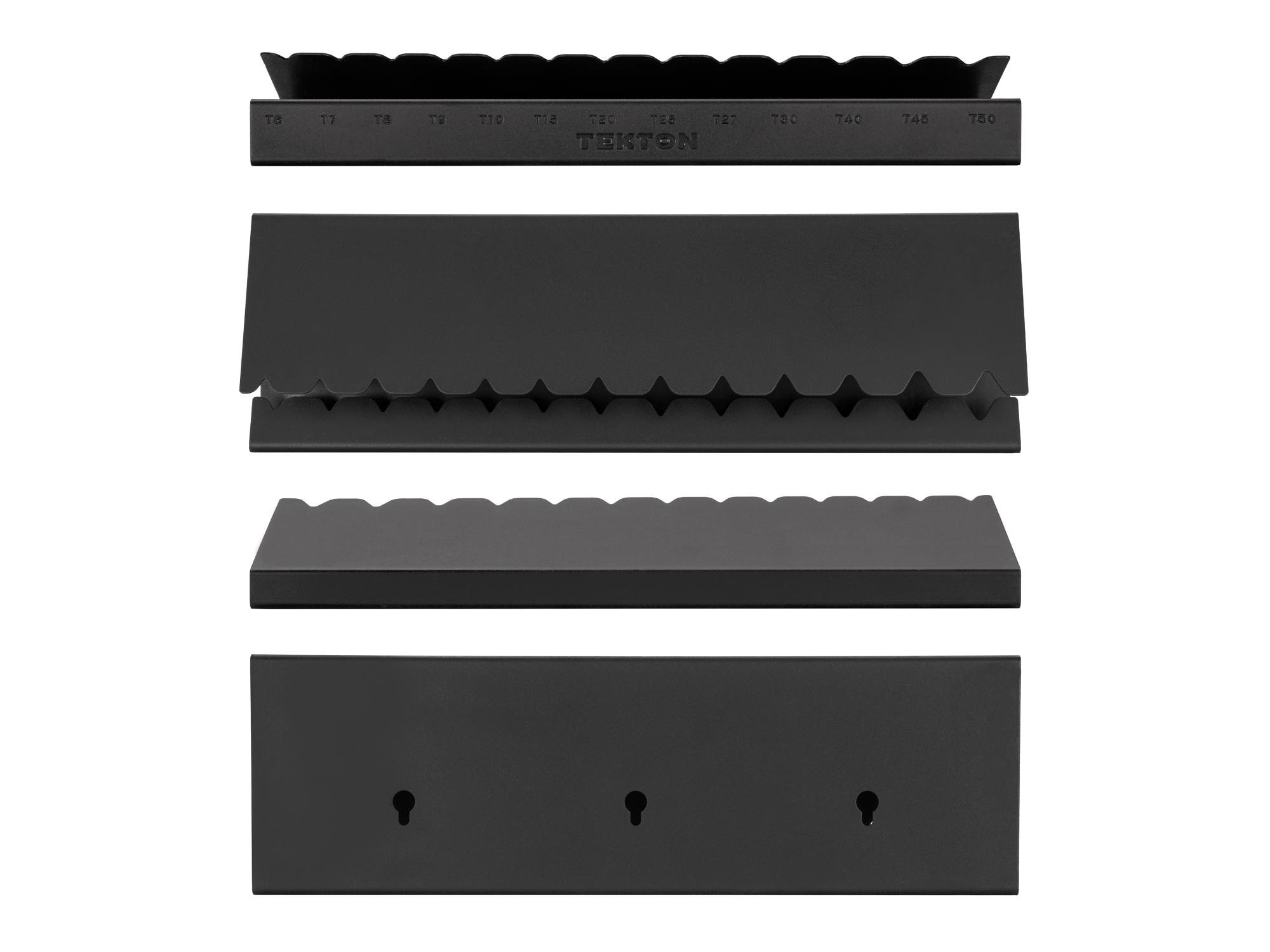 Side view of black Tekton stand hex key organization. Item #OKH64501