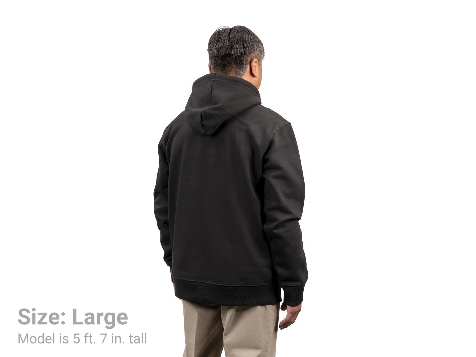 Guinness Black Label Hoodie - Officially Licensed St. James Gate Pullover With Front Logo, Drawstring Hood, Pocket (Black, Large)