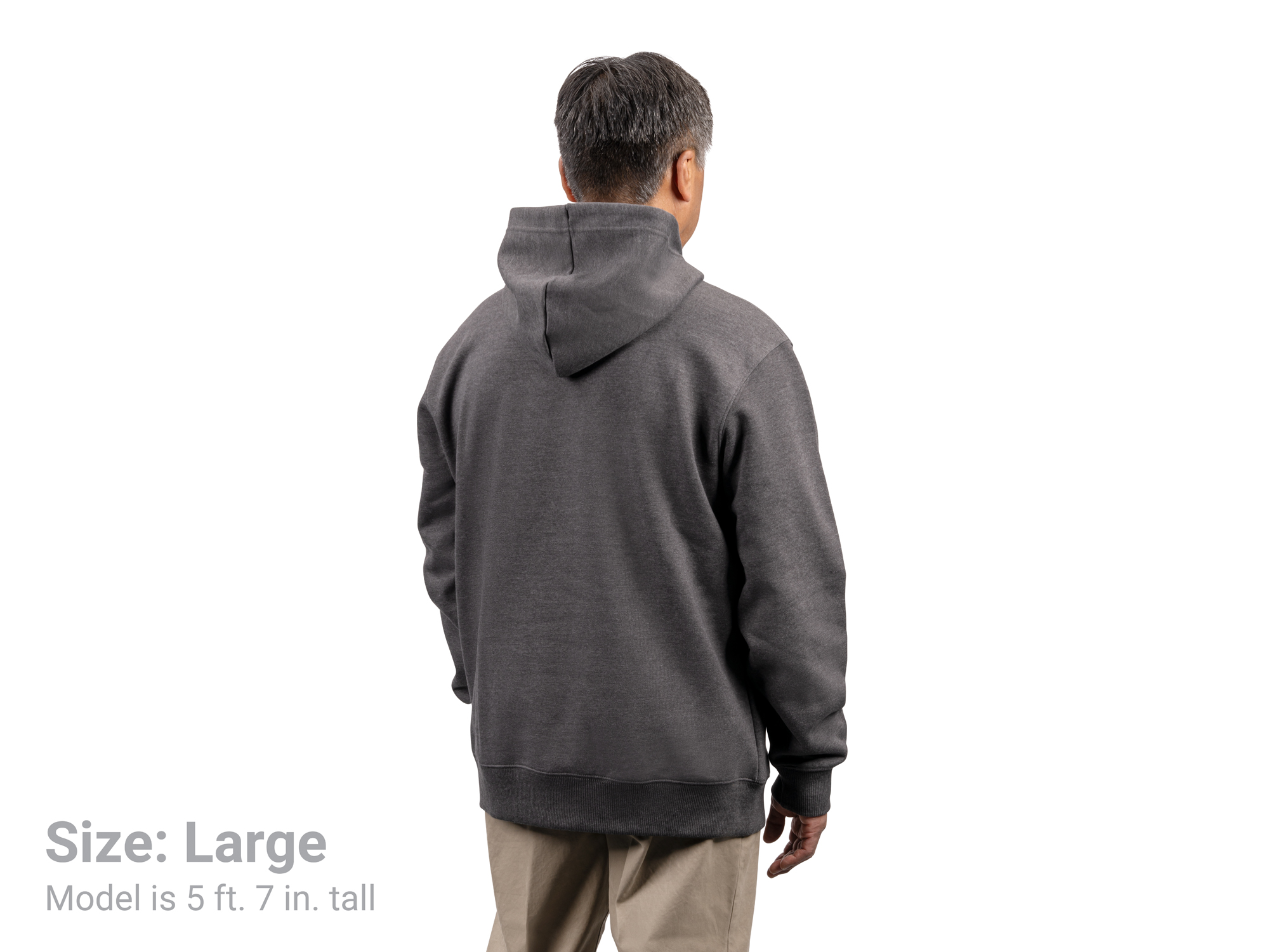 TEKTON Tekton Heavyweight Pullover Hoodie, Dark Heather Gray (Small)