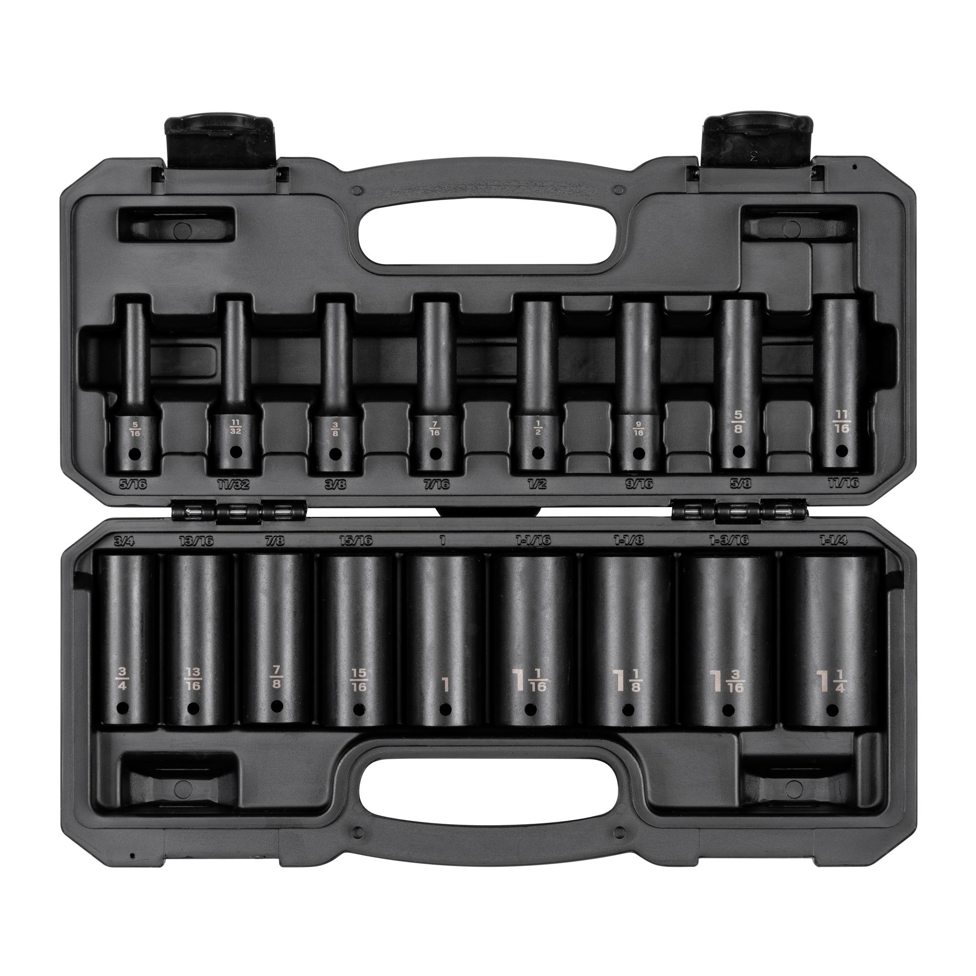 Impact Socket Set with Case (17-Piece)