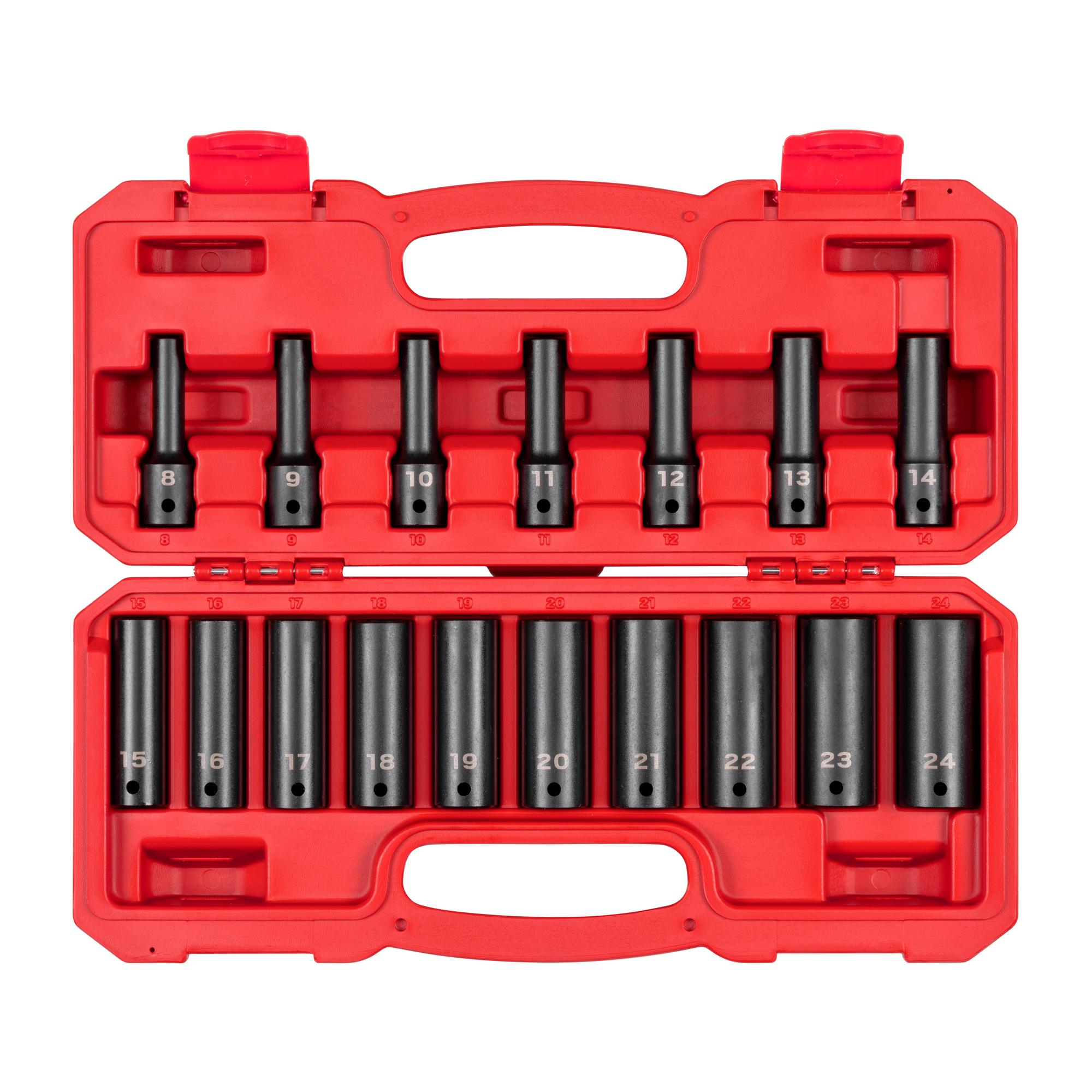 Impact Socket Set with Case (17-Piece)
