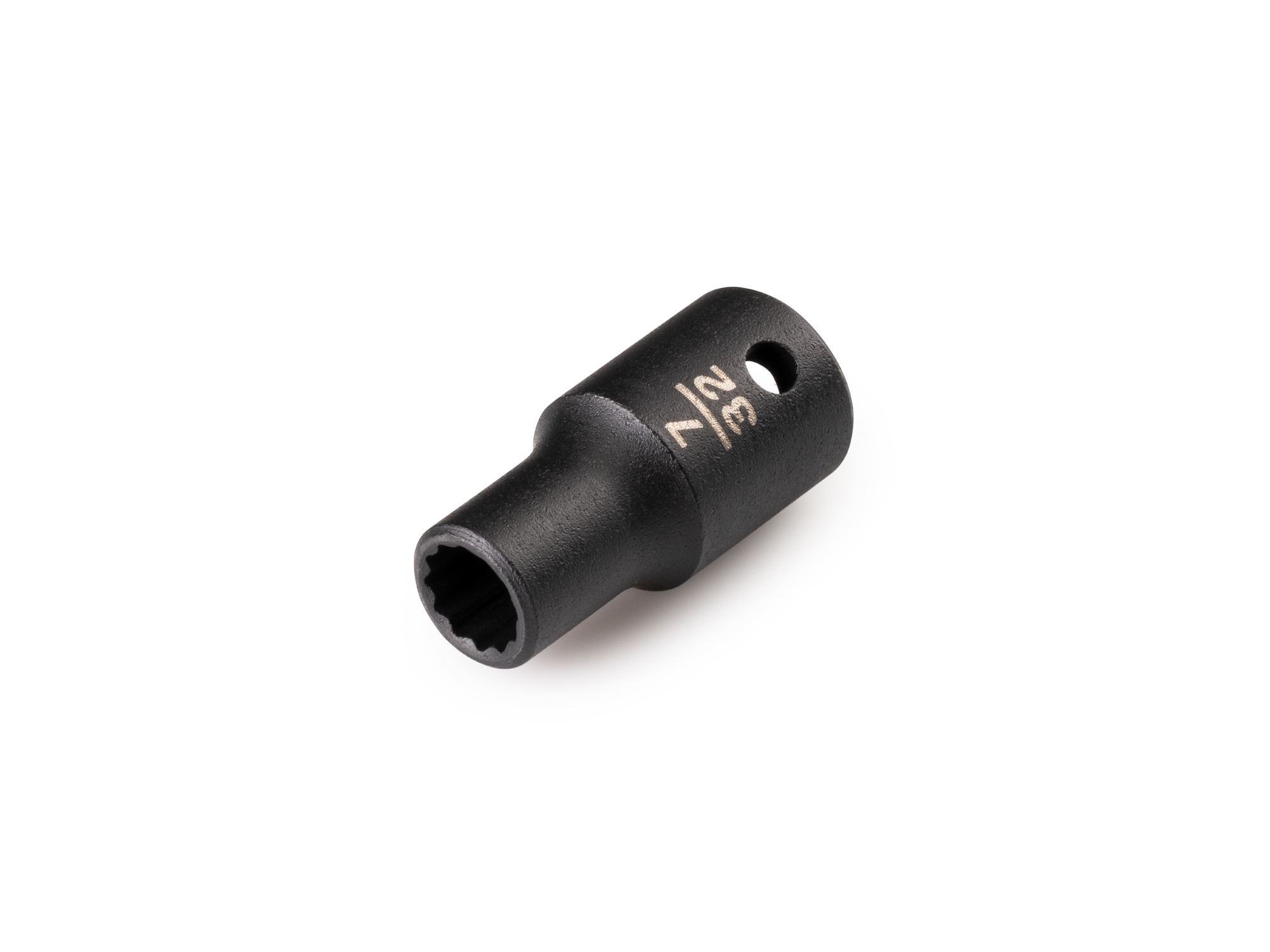 Size: 7/32 inch (SAE) 12-point impact socket. Has a high-visibility laser etched size marking and a permanent stamped size marking. SID02205.