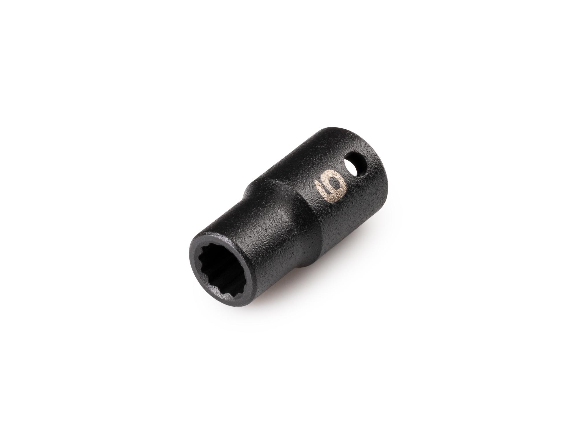 Front-right angle view of Tekton impact drive 12-point socket. Item #SID02306