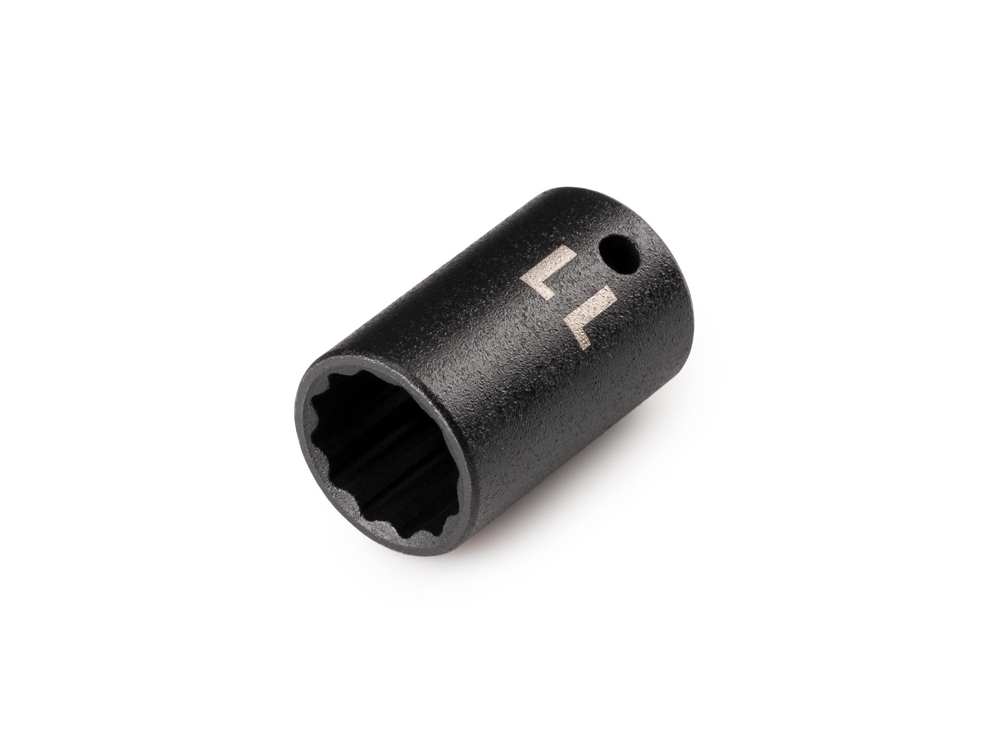 Front-right angle view of Tekton impact drive 12-point socket. Item #SID02311