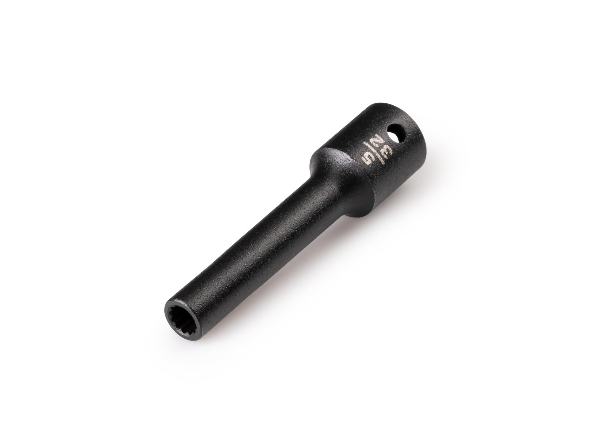 Front-right angle view of Tekton impact drive 12-point socket. Item #SID03202