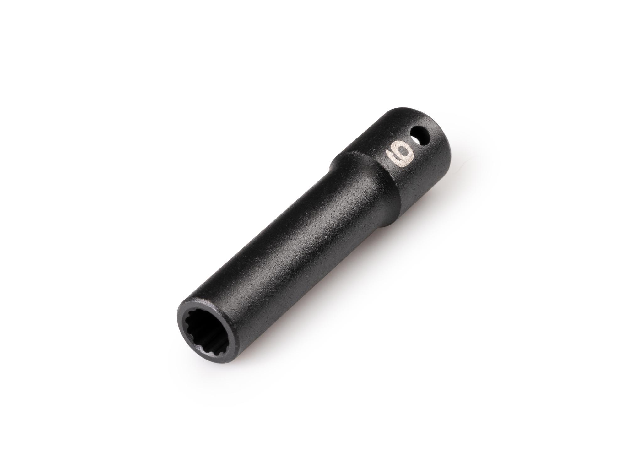 Front-right angle view of Tekton impact drive 12-point socket. Item #SID03306