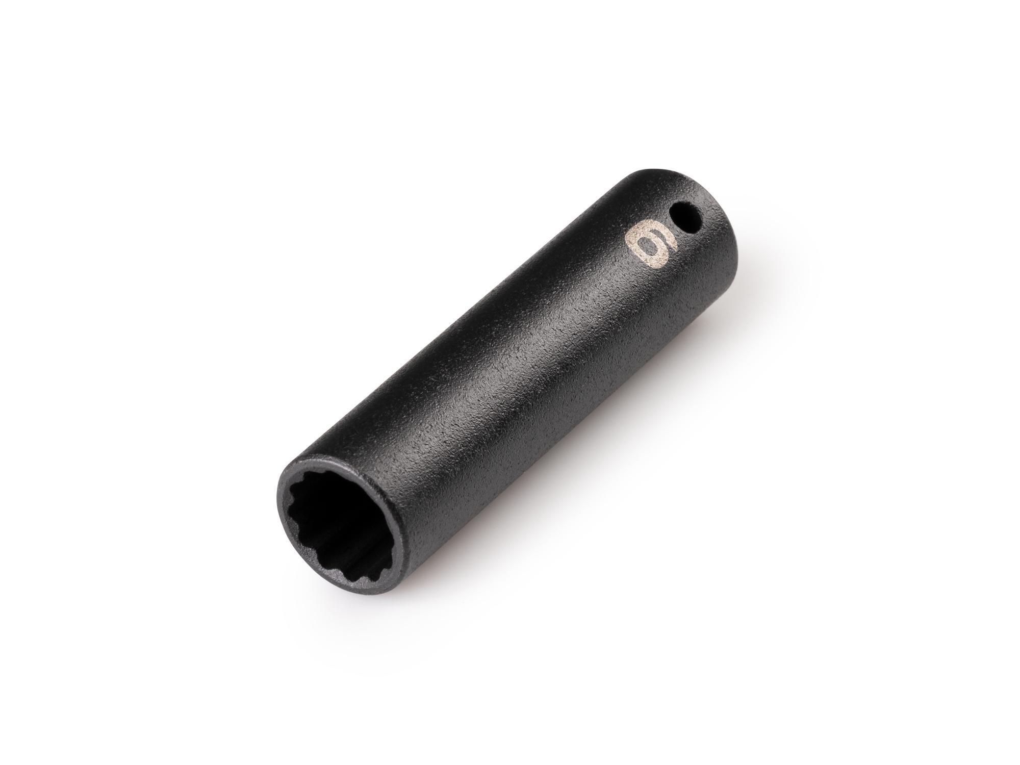 Front-right angle view of Tekton impact drive 12-point socket. Item #SID03309