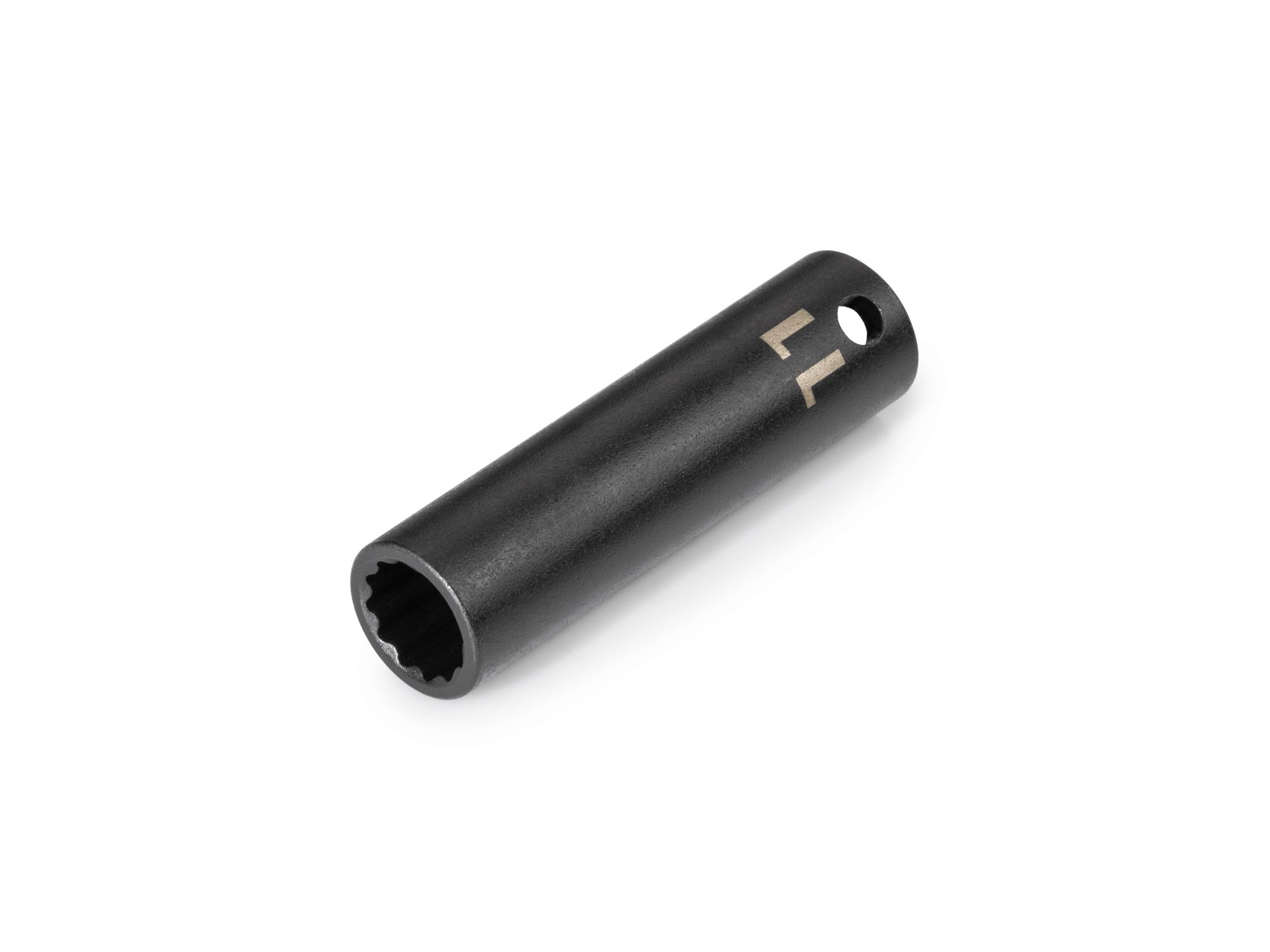 Front-right angle view of Tekton impact drive 12-point socket. Item #SID13311