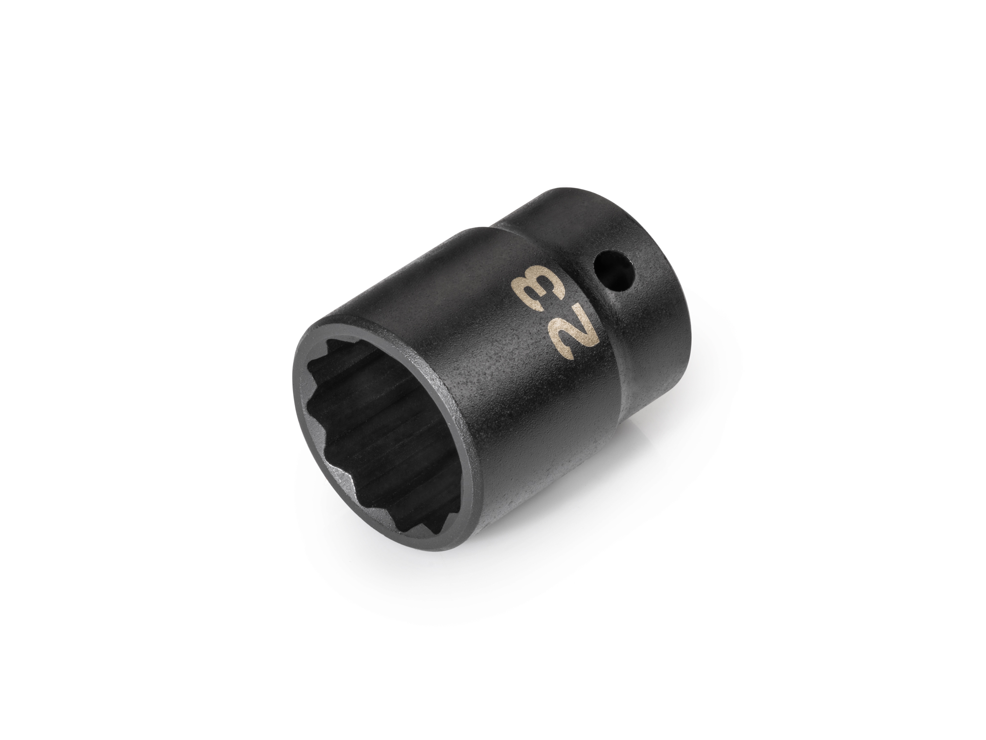 Size: 23 mm (Metric) 12-point standard/shallow impact socket. Has a high-visibility laser etched size marking and a permanent stamped size marking. SID22323.