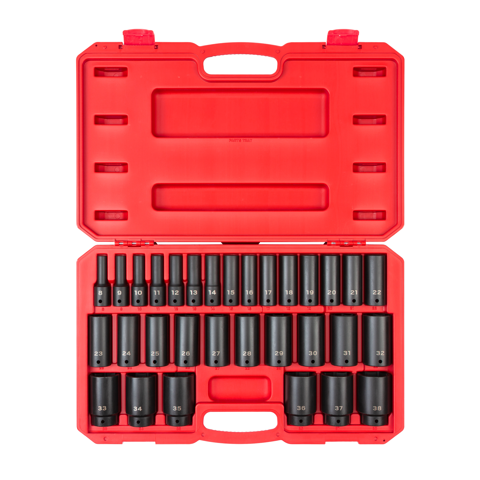 31-Piece 1/2 Inch Drive Deep 6-Point Impact Socket Set | TEKTON