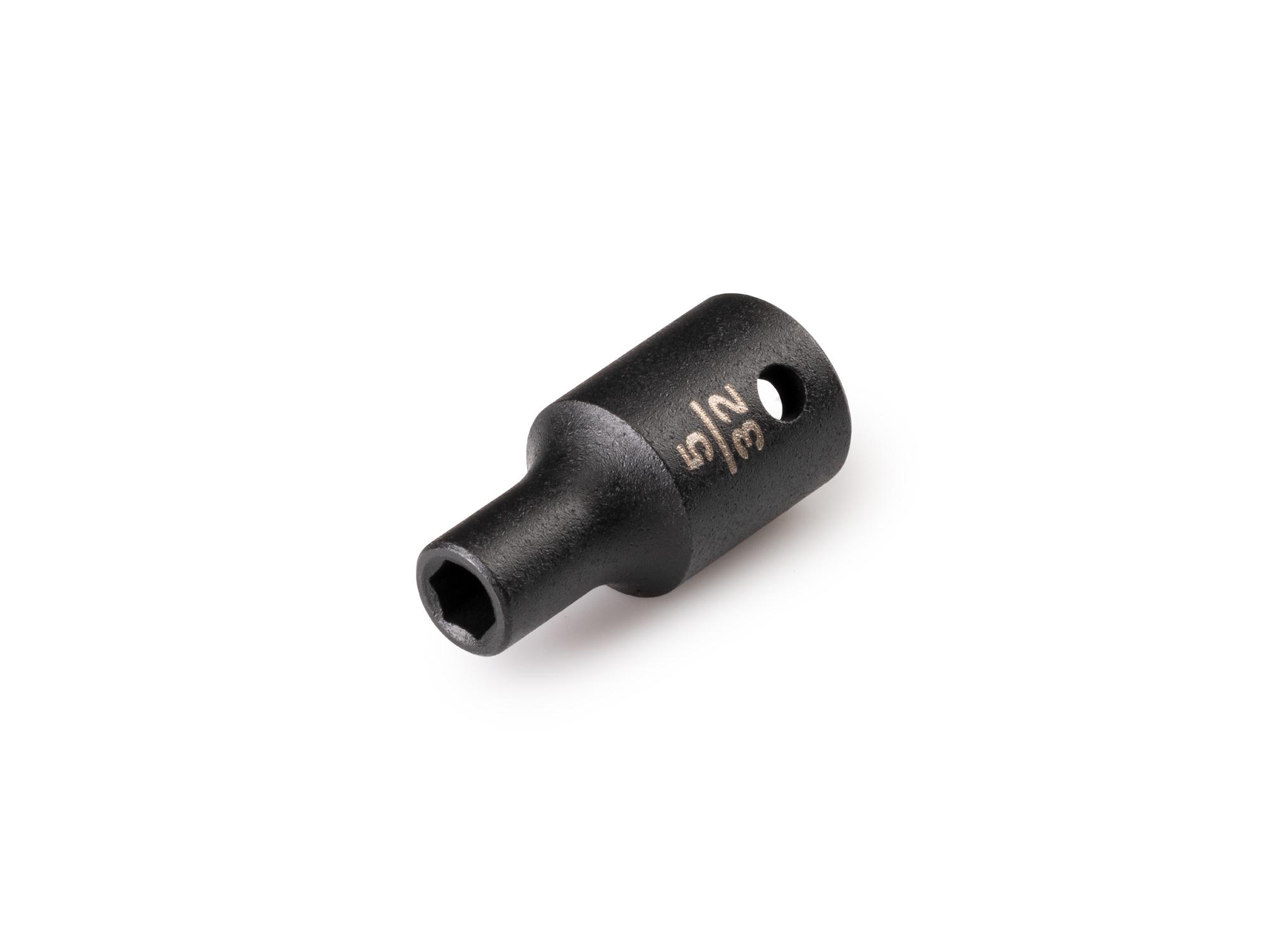 Front-right angle view of Tekton impact drive 6-point socket. Item #SID02002