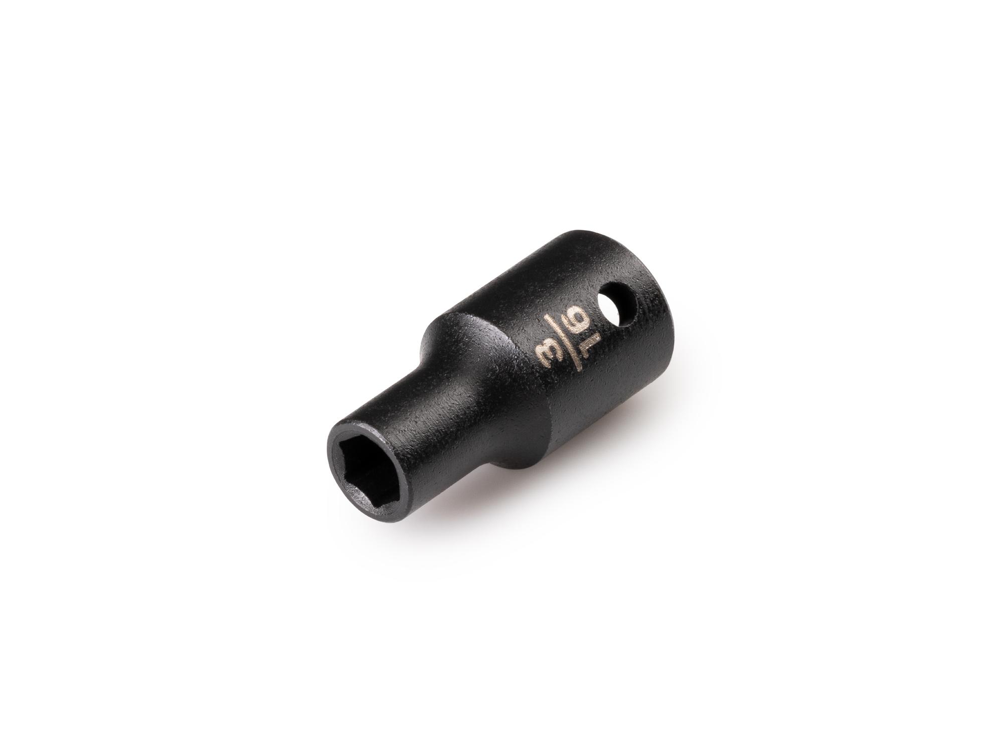 Front-right angle view of Tekton impact drive 6-point socket. Item #SID02003