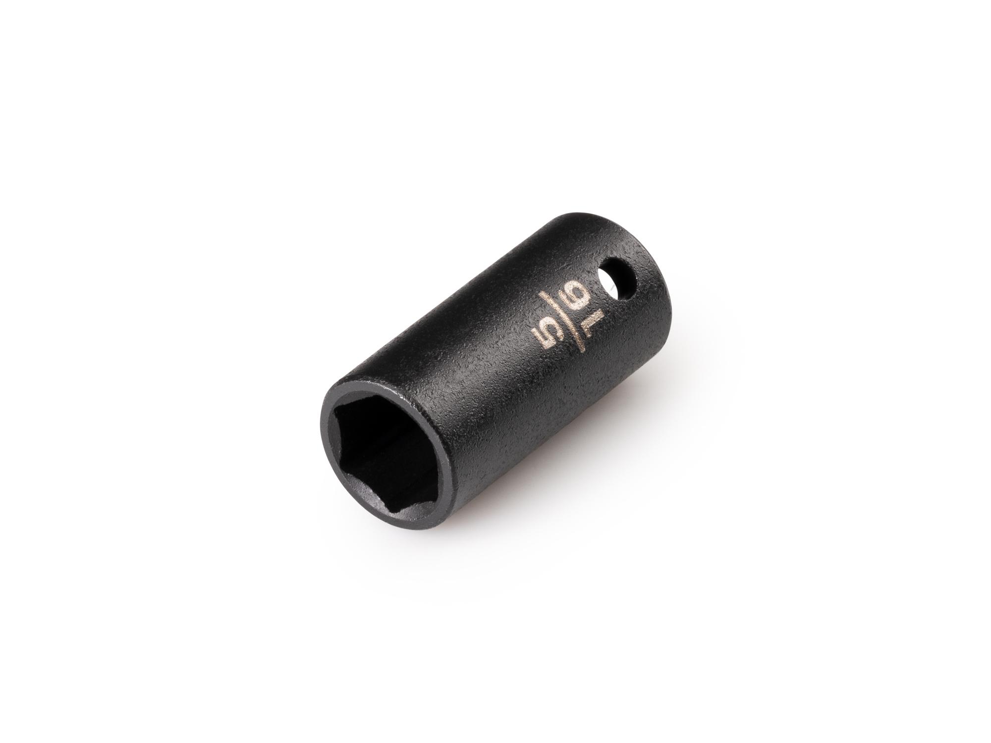 Front-right angle view of Tekton impact drive 6-point socket. Item #SID02008