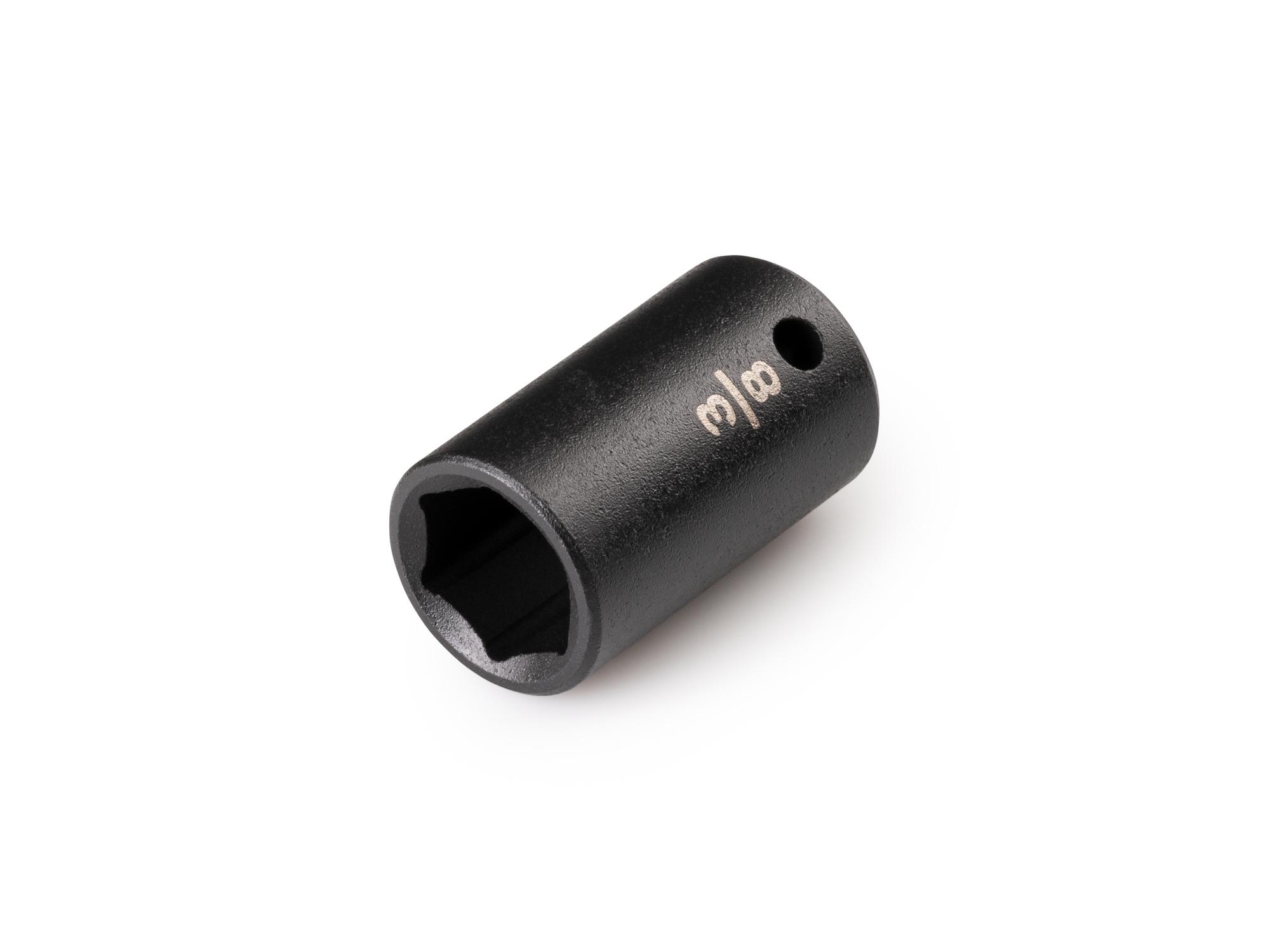 Front-right angle view of Tekton impact drive 6-point socket. Item #SID02010