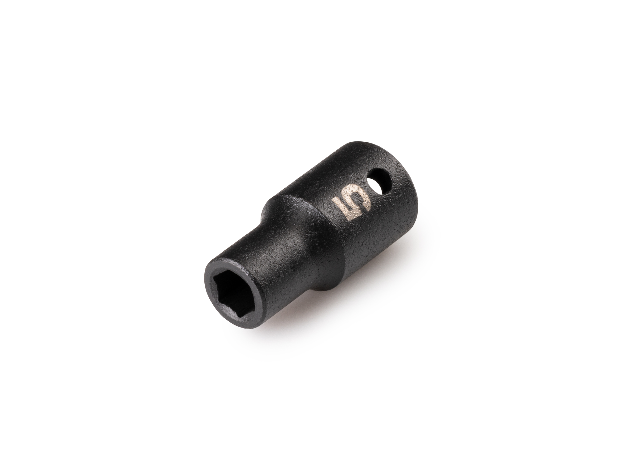 Size: 5 mm (metric) 6-point impact socket. Has a high-visibility laser etched size marking and a permanent stamped size marking. SID02104.