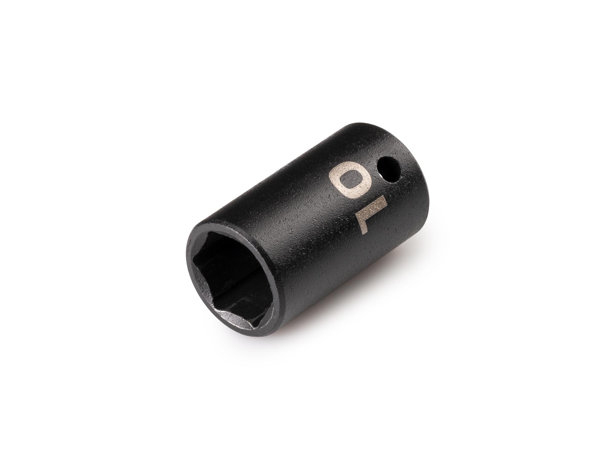 Front-right angle view of Tekton impact drive 6-point socket. Item #SID02110