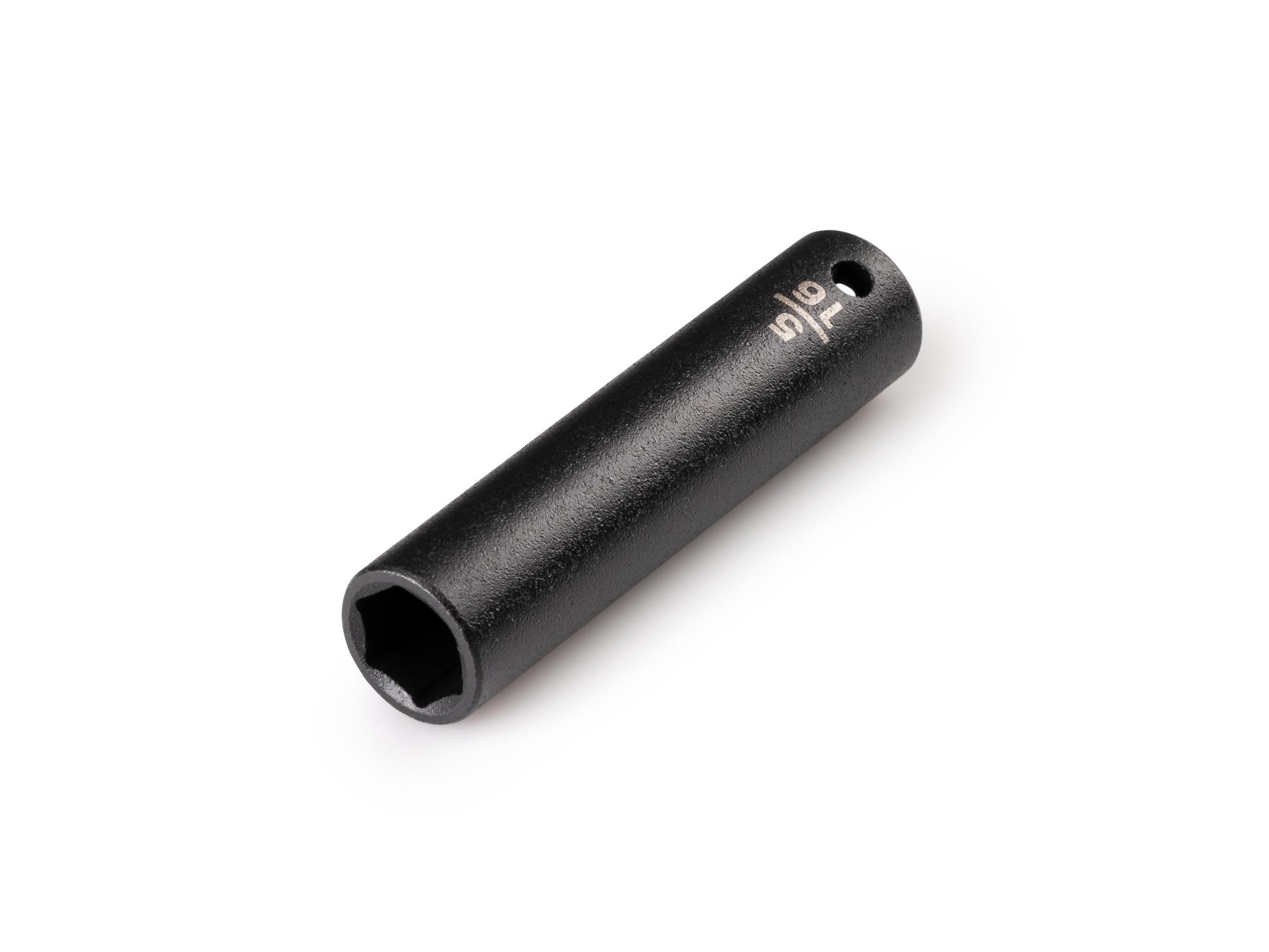 Front-right angle view of Tekton impact drive 6-point socket. Item #SID03008